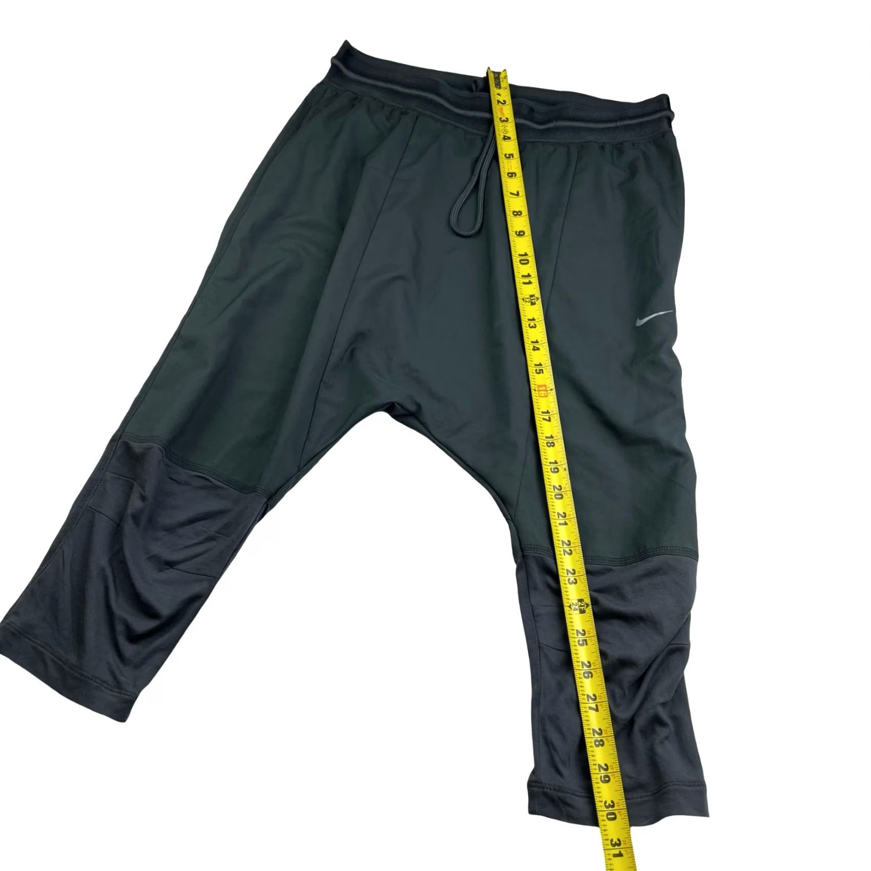 Nike Nike Dri-Fit Joggers Men's Gray Large Stretch Waist Crop Crotch Tapered Elastic Waist Activewear Pants Regular 484885-060 Size US 33 - 6 Thumbnail