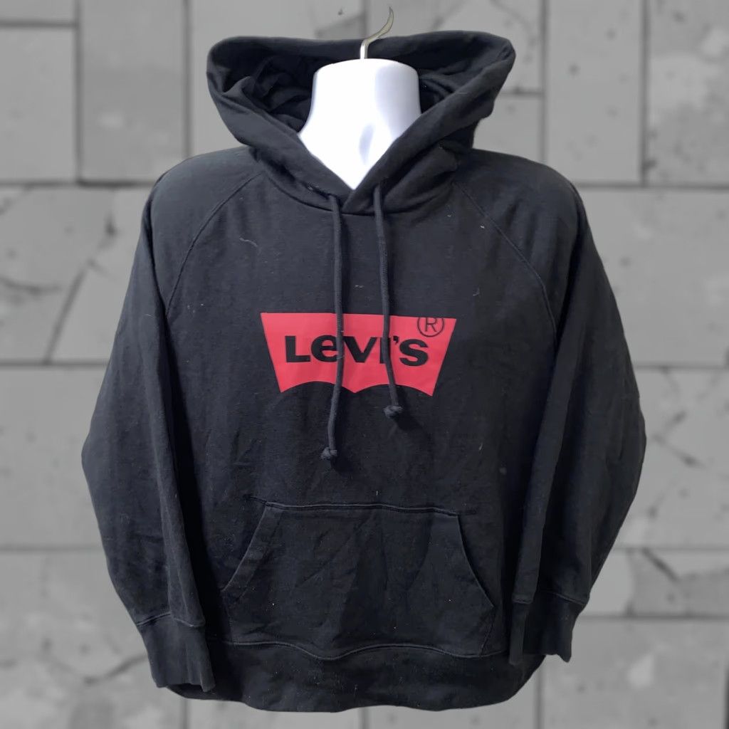Levi's Levi’s Hoodie Pullover Drawstring Black XL Mens Size US XL / EU 56 / 4 - 1 Thumbnail