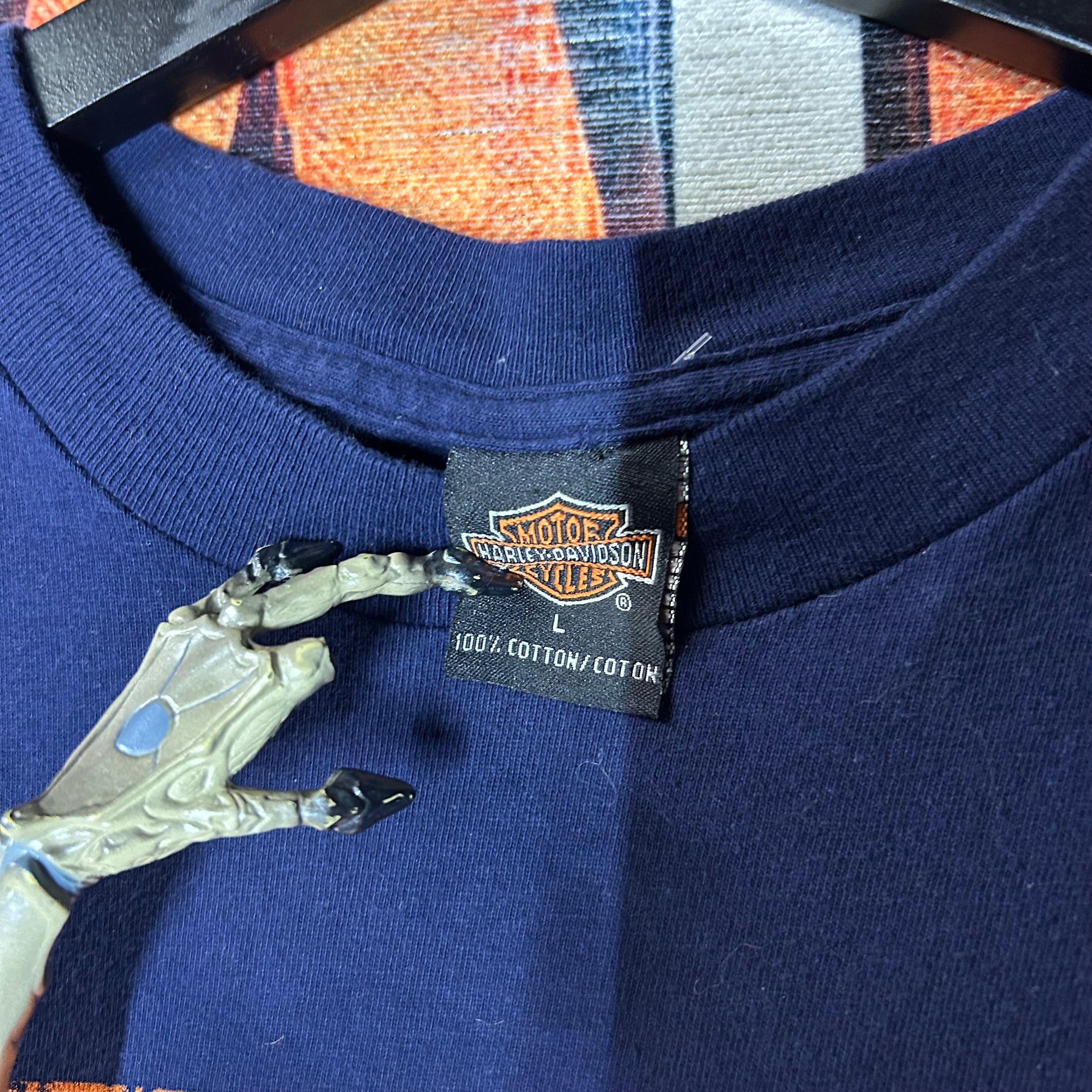 Harley Davidson × Vintage Y2K Harley Davidson Eagle Tee Size Large Size US L / EU 52-54 / 3 - 3 Thumbnail