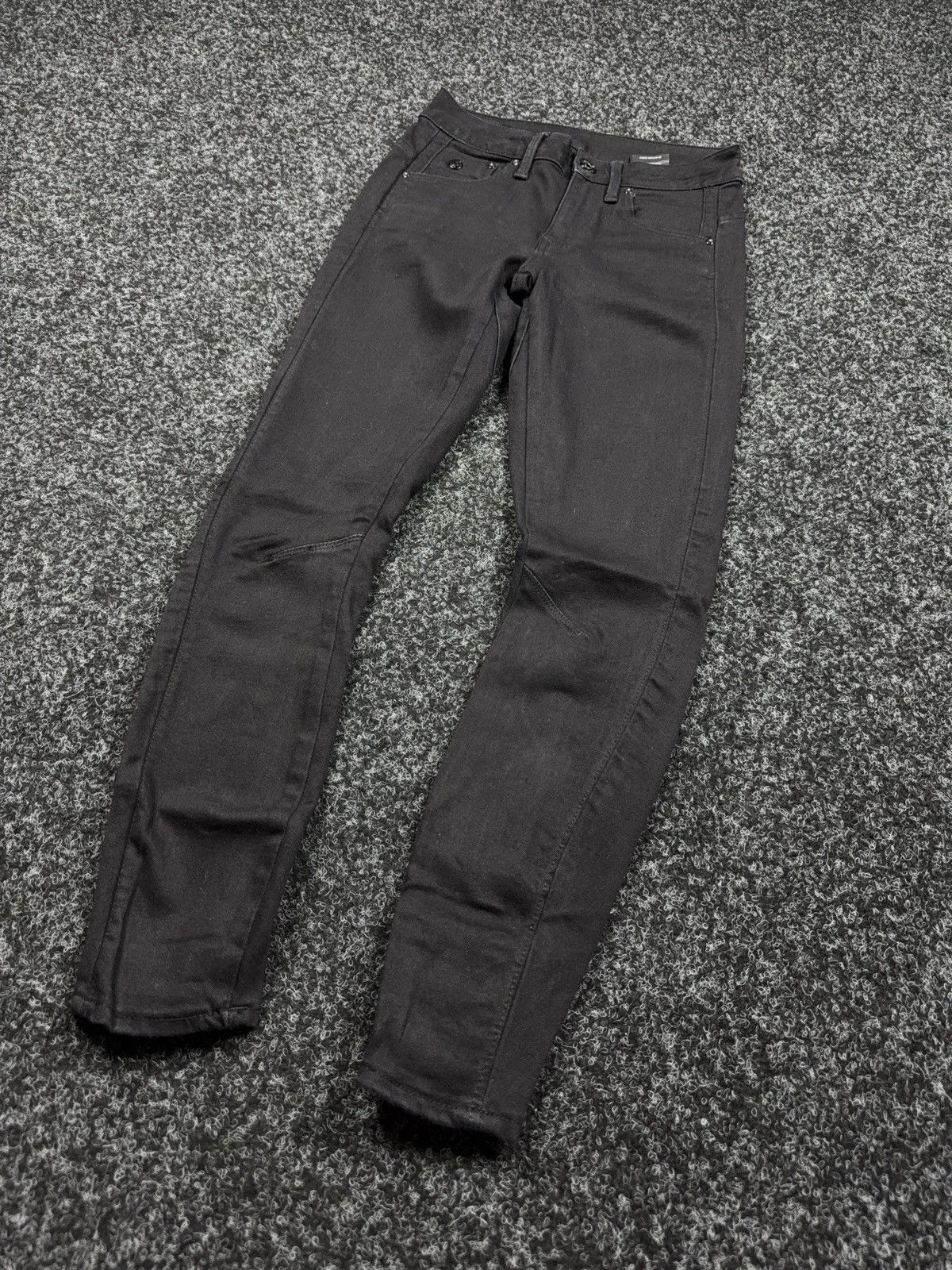 G-Star G-Star Opium Avant Garde RAW Arc 3D Mid Skinny Black Jeans Size 25" / US 0 / IT 36 - 2 Thumbnail