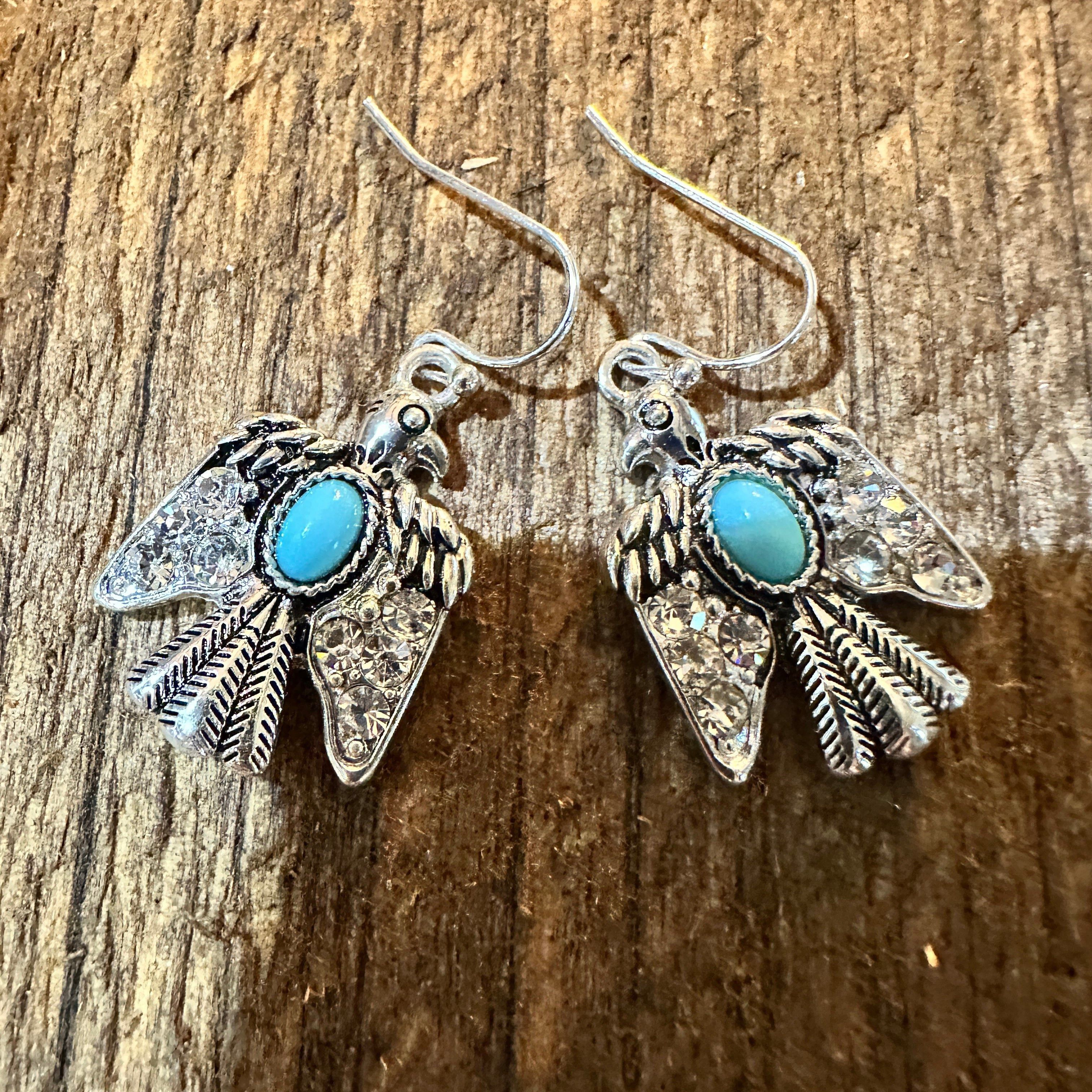 Other Boho Thunderbird Majesty: Turquoise & Silver Pendant of Stre Size ONE SIZE - 5 Thumbnail