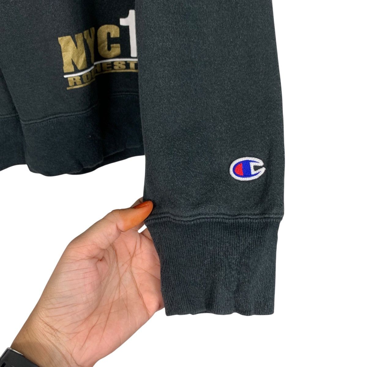 Champion CHAMPION Big Logo Crewneck Sweatshirt #3604-C165 Size US M / EU 48-50 / 2 - 8 Thumbnail
