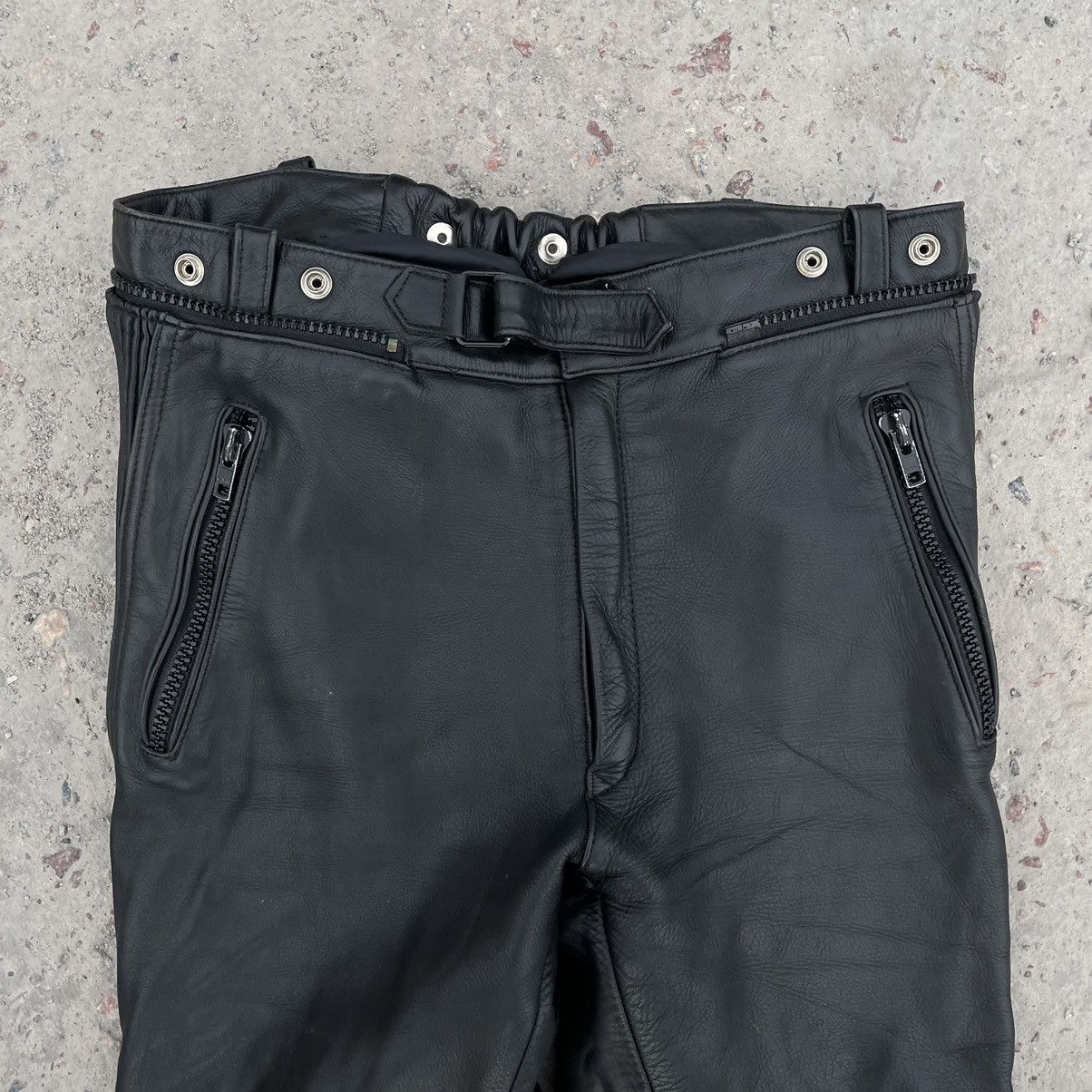 Other Vintage Moto Leather Pants 54 Y2K 90s USA Style Japan Size US 32 / EU 48 - 4 Thumbnail