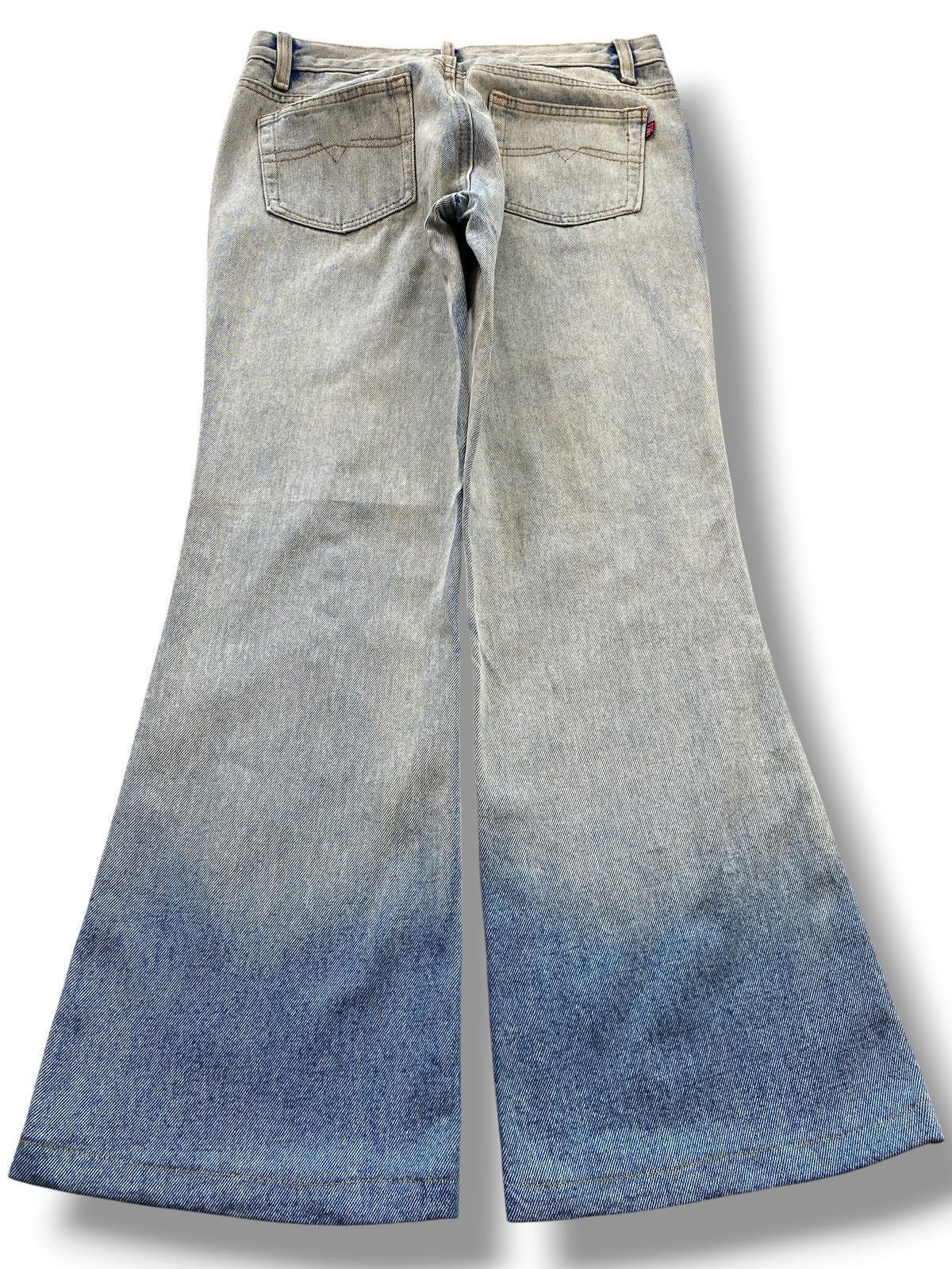 Japanese Brand JB Brenda Acid Wash Distressed Style Boot Cut Jeans Size US 28 / EU 44 - 3 Thumbnail