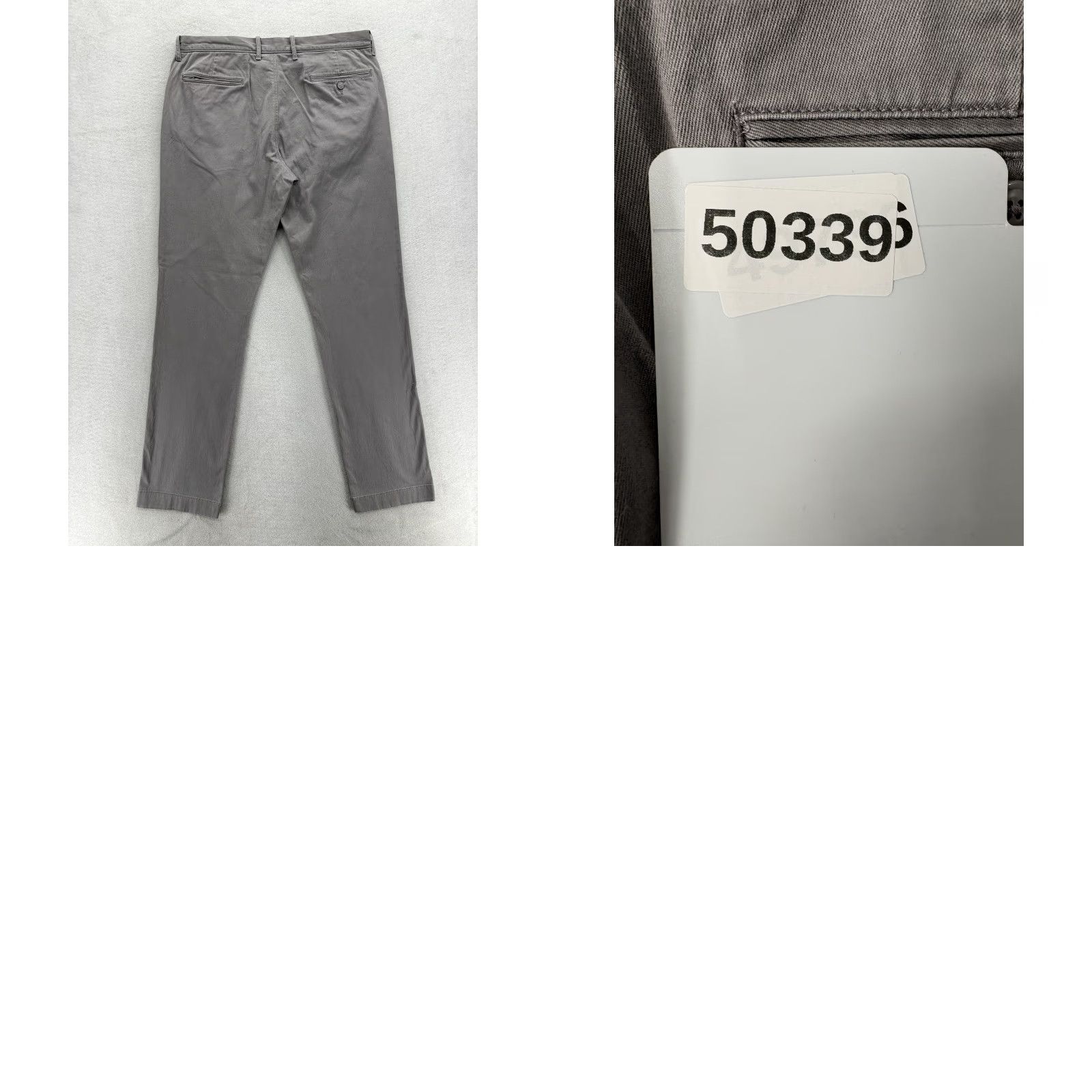 J.Crew J.Crew 770 Straight Pants Mens 33x32 Gray Chino Casual Workwear Stretch Cotton Spandex Flat Front ZIP Pockets 90s? Size US 33 - 9 Thumbnail