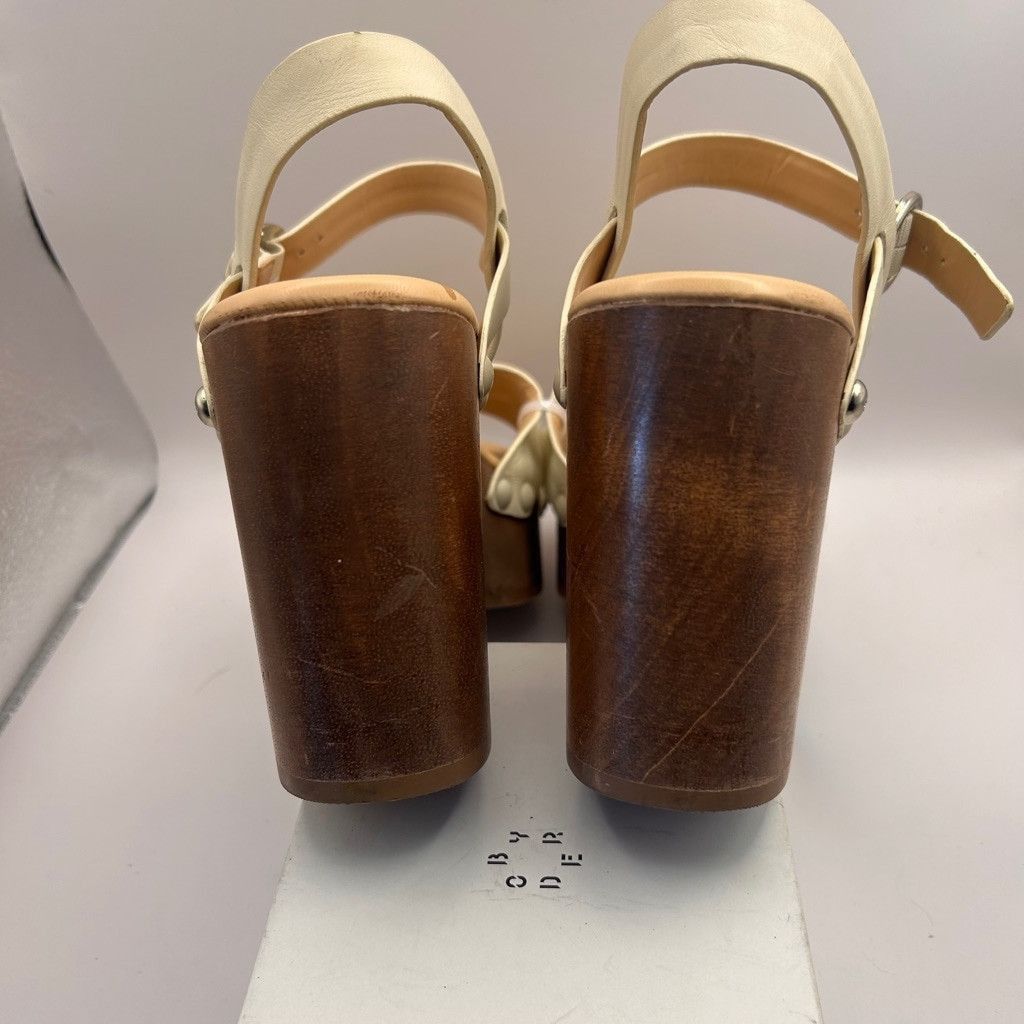 Sam Edelman Women's Sam Edelman Sandals beige&wood Size 9 Size US 9 / IT 39 - 8 Thumbnail