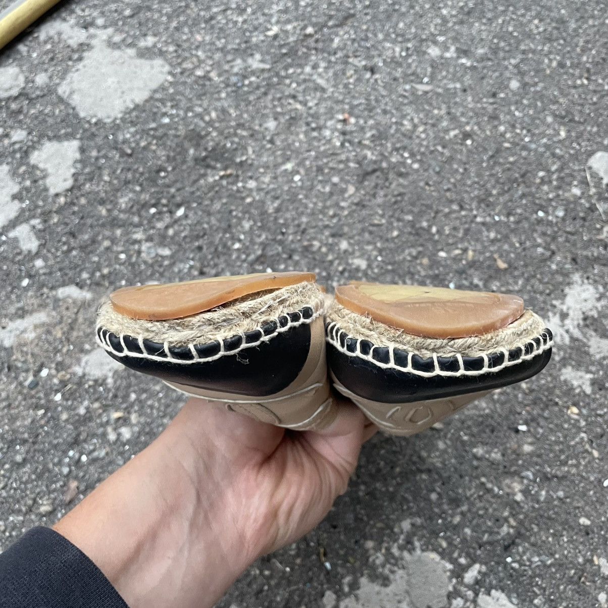 Vintage 💥GRAIL💥 Chanel Espadrilles beige Leather ballet shoes boots Size US 7 / IT 37 - 8 Thumbnail