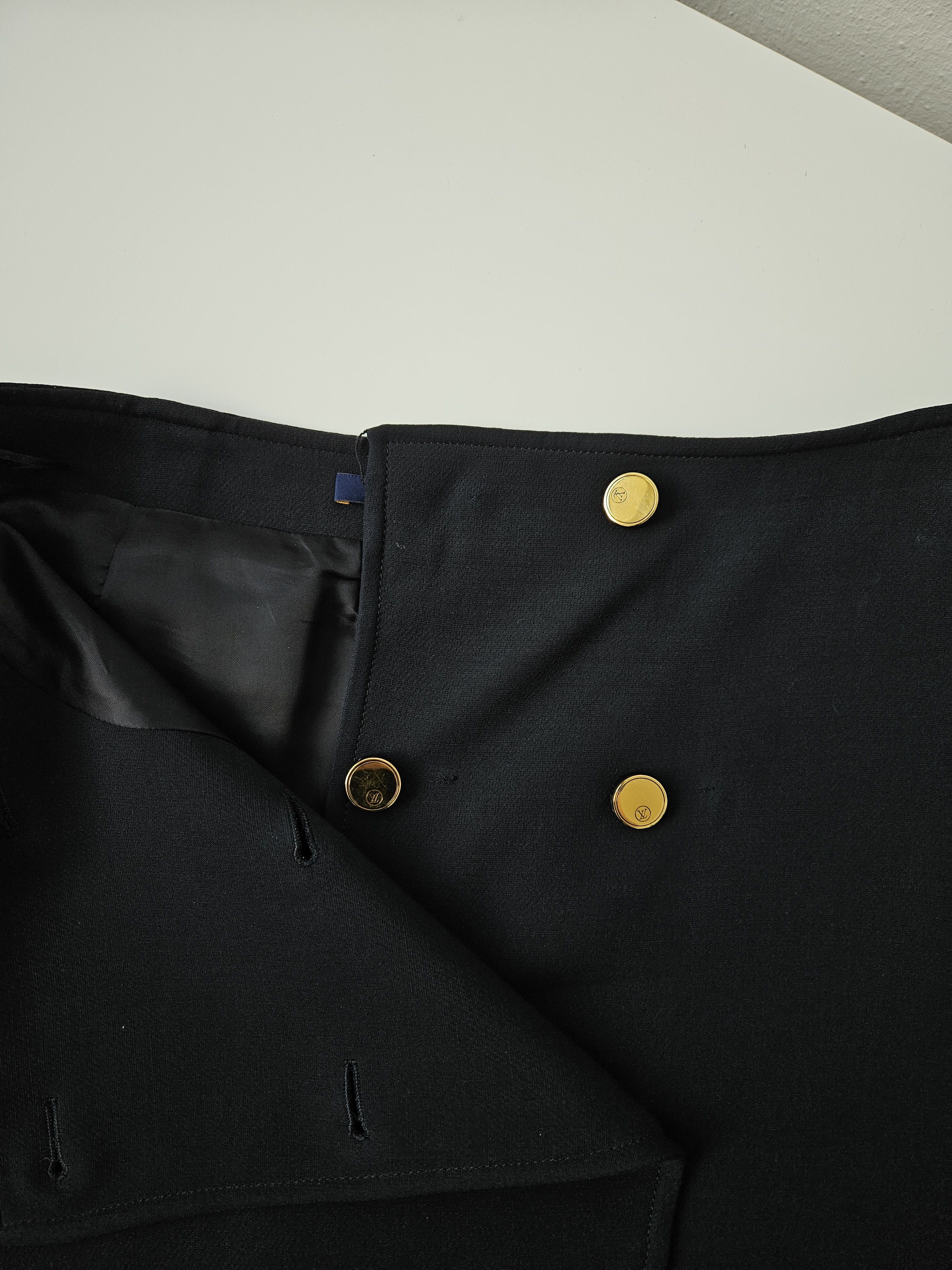 Louis Vuitton Louis Vuitton buttoned wool and silk mini skirt Size 26" / US 2 / IT 38 - 15 Thumbnail