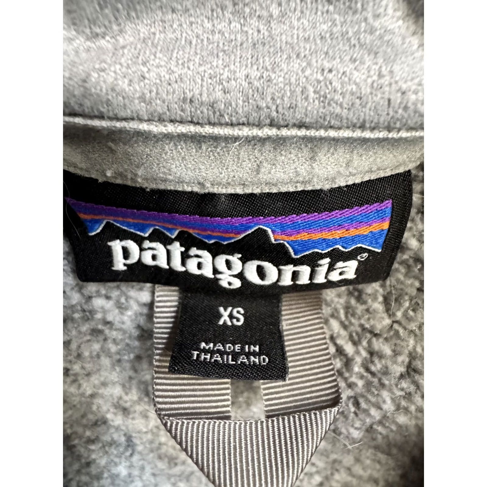 Patagonia VINTAGE Patagonia Better Sweater 1/4 Zip Fleece Jacket Heather Gray XS Women Size XS / US 0-2 / IT 36-38 - 5 Thumbnail