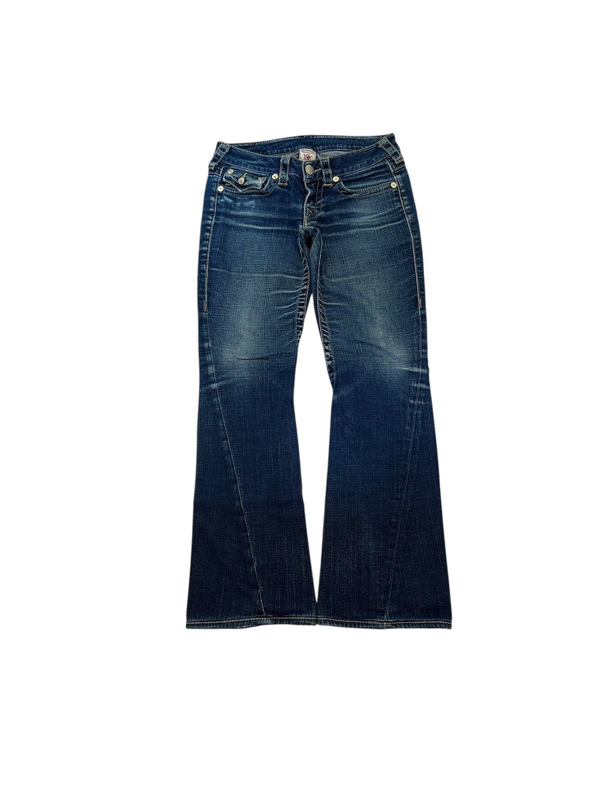 True Religion True Religion Rainbow Joey Washed Flared Bootcut Denim Jeans Size 27" / US 4 / IT 40 - 4 Thumbnail