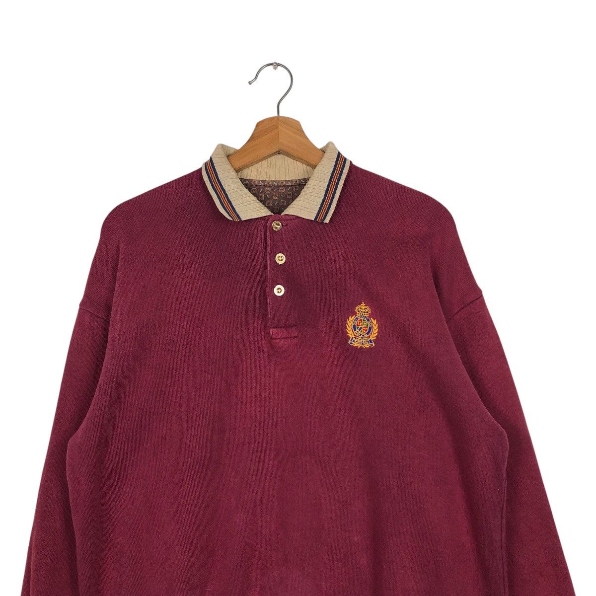 Japanese Brand Vintage College Collar Sweatshirt Unknown Brand IsseyMiyake Size US M / EU 48-50 / 2 - 4 Thumbnail
