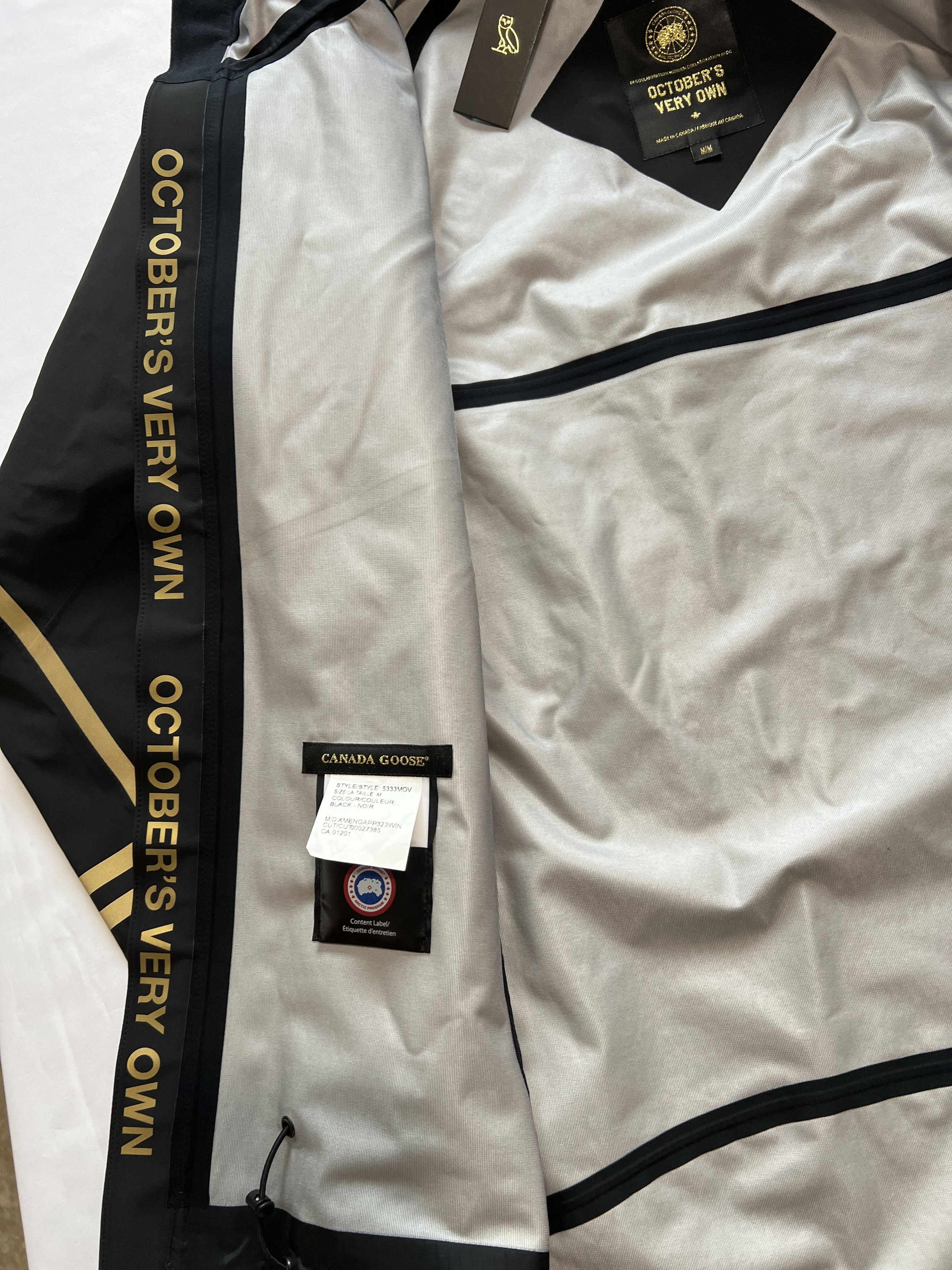 Canada Goose RARE OVO x Canada Goose Timber Shell Jacket Reflective Gold Size US M / EU 48-50 / 2 - 14 Thumbnail