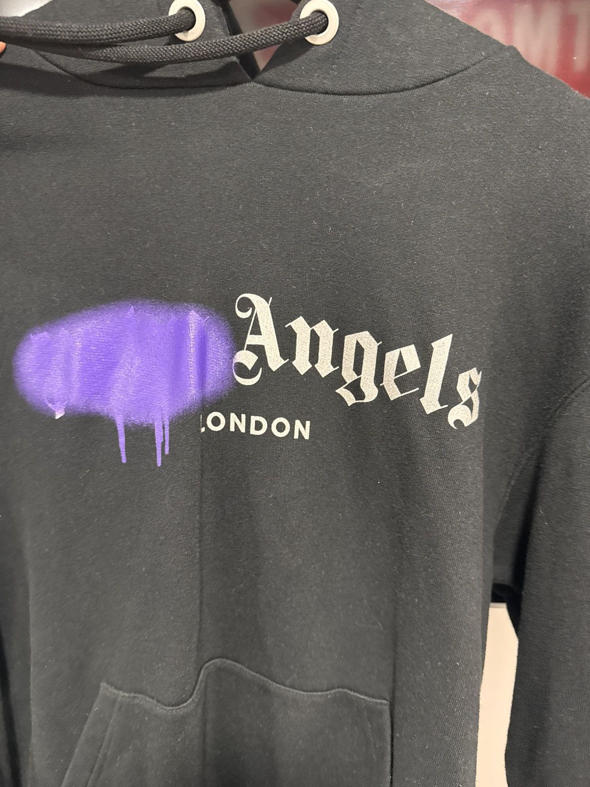 Palm Angels Palm Angles London purple spray hoodie Size US XS / EU 42 / 0 - 4 Thumbnail