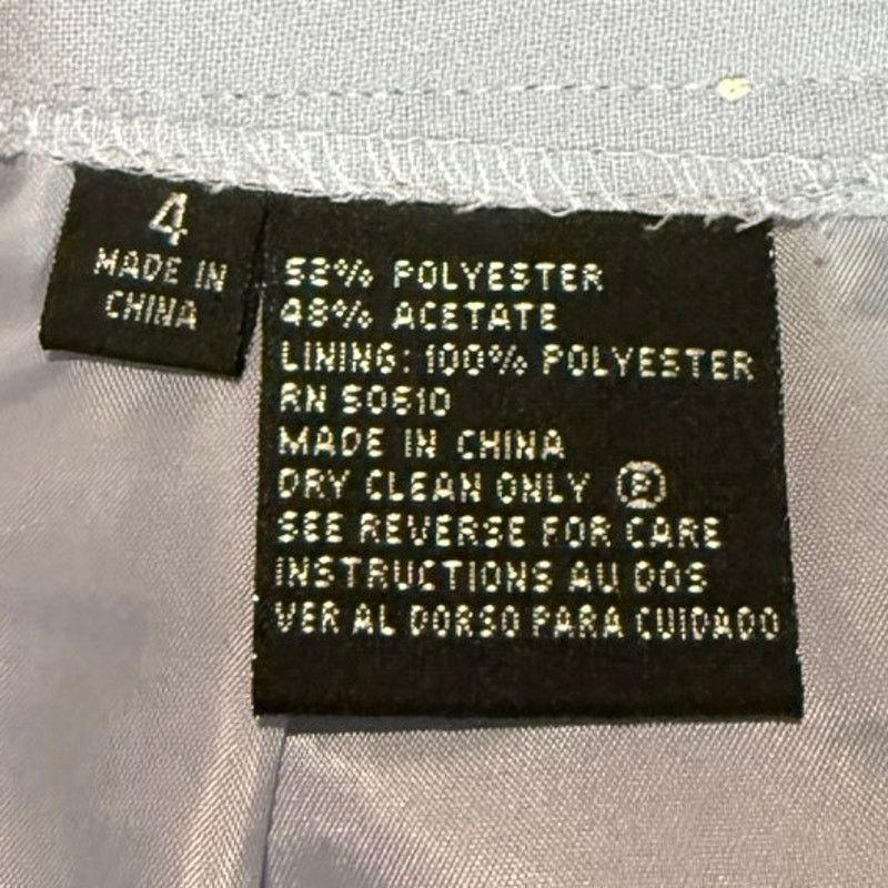 Kasper VTG Kasper ASL skirt suit sz 4 pale blue tailored embroidery Size S / US 4 / IT 40 - 7 Thumbnail