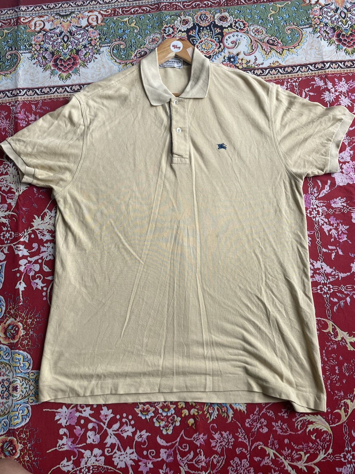 Burberry Vintage Burberrys Polo Shirt With Og Logo Size US M / EU 48-50 / 2 - 1 Thumbnail