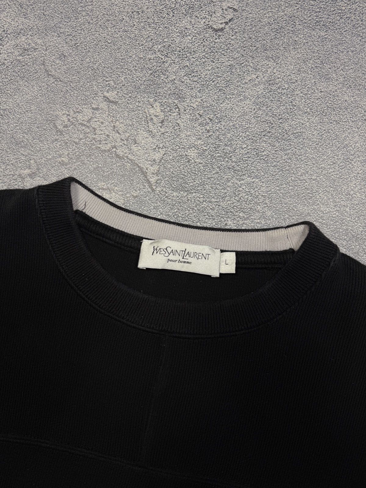 Vintage × Yves Saint Laurent Vintage Yves Saint Laurent black basic sweater Size US L / EU 52-54 / 3 - 7 Thumbnail