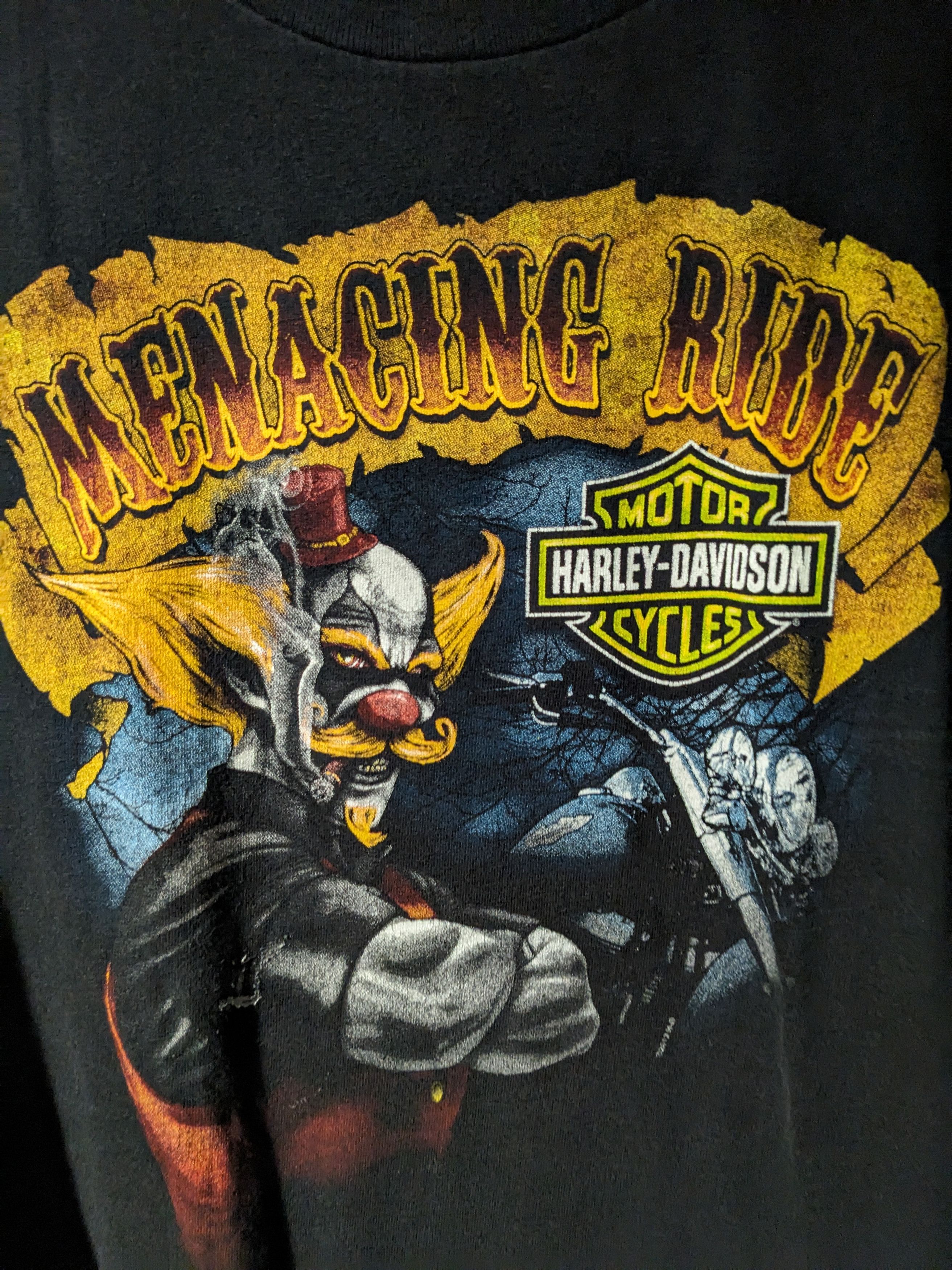 Harley Davidson Vintage 2013 Harley Davidson Motorcycle Clown Long-Sleeve Size US XL / EU 56 / 4 - 2 Thumbnail