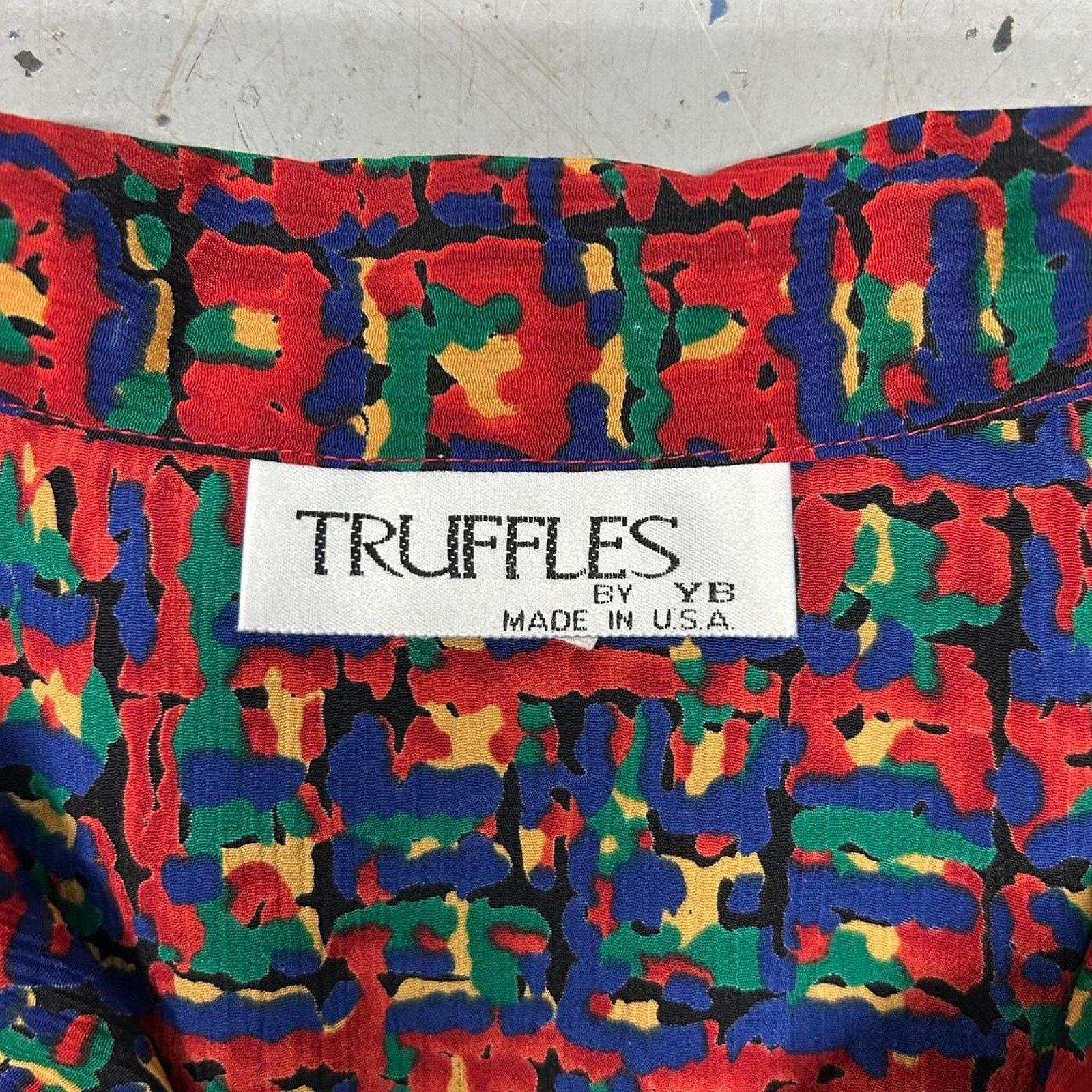 Other VTG 80s Multicolor short sleeve button up shirt Size XL / US 12-14 / IT 48-50 - 3 Thumbnail