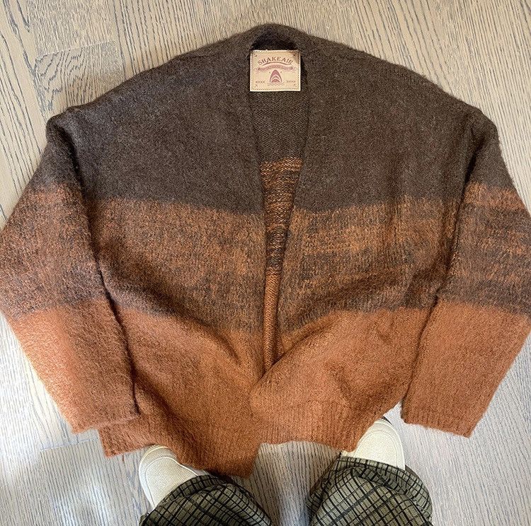 Japanese Brand Retro vintage fashion gradient effect fluffy cardigan Size US XXL / EU 58 / 5 - 6 Thumbnail