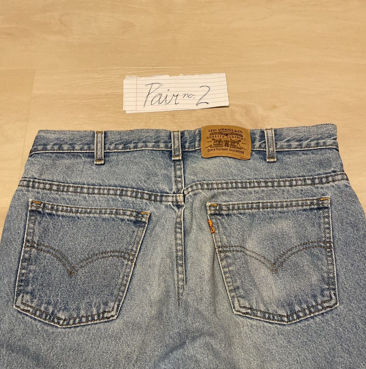 Levi's Levis Orange Tab Light Wash Denim 2 Size US 36 / EU 52 - 2 Thumbnail