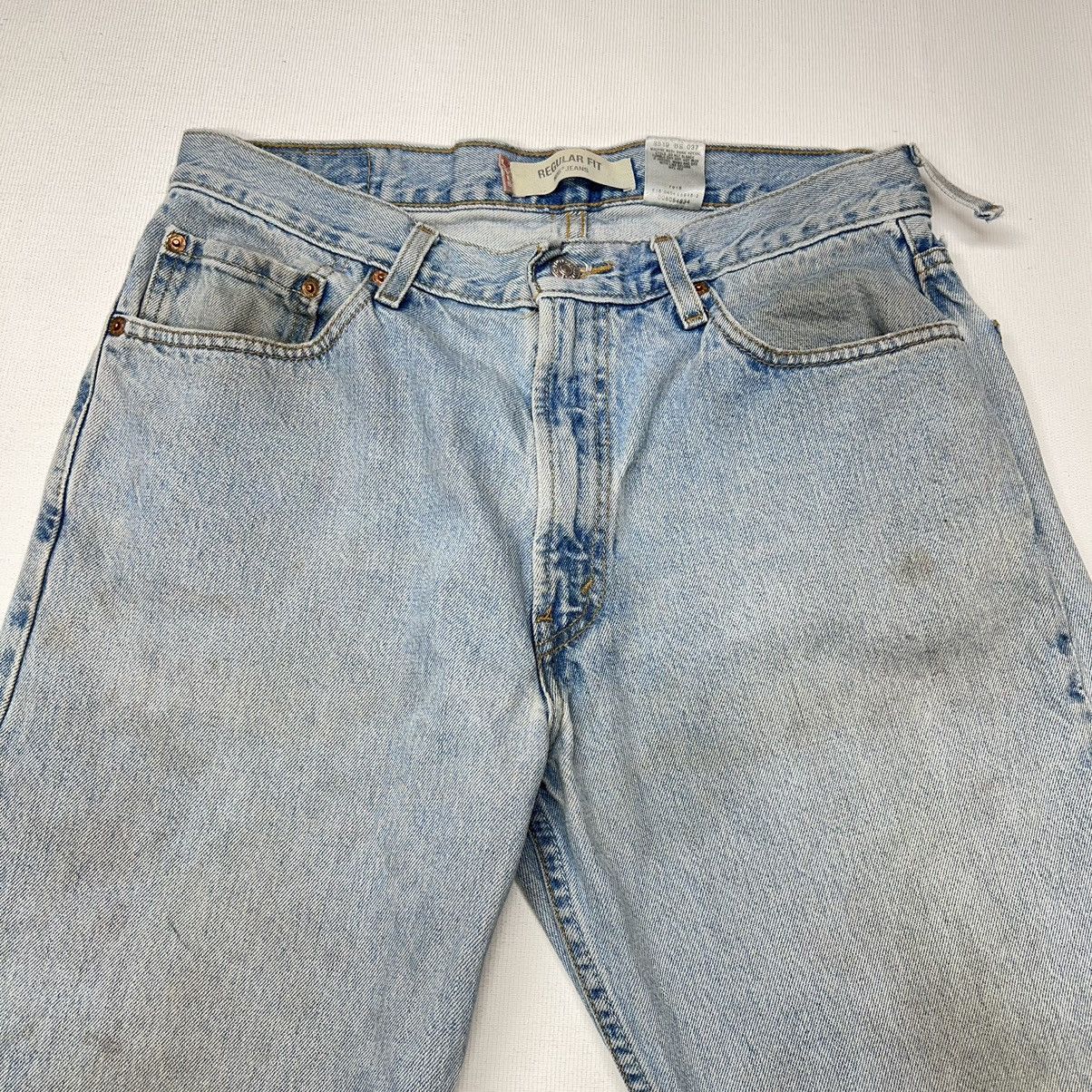 Levi's × Vintage Levis 505 Jeans Blue Straight Regular Fit Denim Y2K Size US 34 / EU 50 - 6 Thumbnail