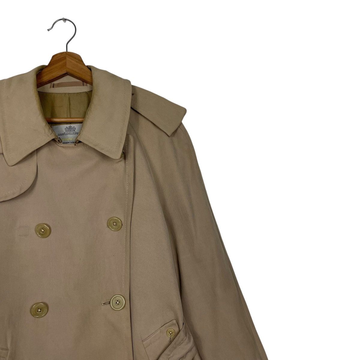 Aquascutum Vtg Aquascutum Double Breasted Showerproof Trenchcoat Size M / US 6-8 / IT 42-44 - 6 Thumbnail