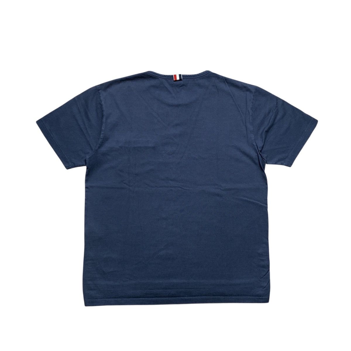 Thom Browne Thom Browne Blue Striped Chest Pocket Tshirt Size US M / EU 48-50 / 2 - 8 Thumbnail