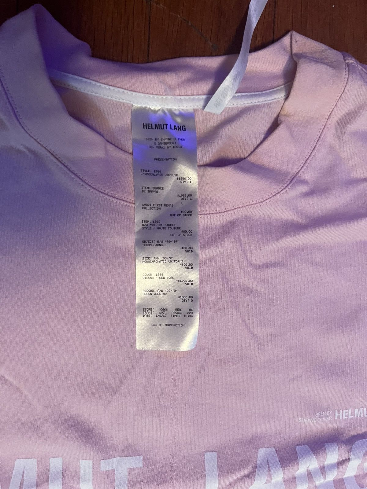 Helmut Lang Helmut Lang Tshirt Size US XL / EU 56 / 4 - 2 Thumbnail