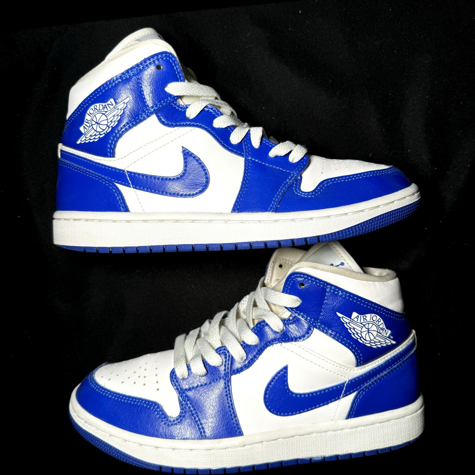 Jordan Brand × Nike Size 7.5 - Wmns Air Jordan 1 Mid Kentucky Blue Women's Shoes Size US 7.5 / IT 37.5 - 2 Thumbnail