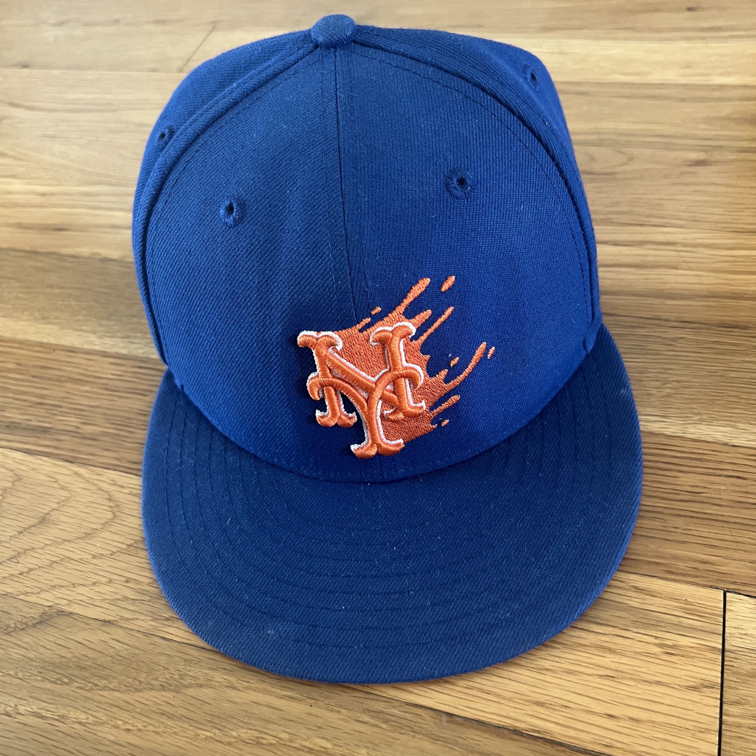 New Era New York Mets Paint Drip Fitted Wool 59Fifty Hat - 7.5 Size ONE SIZE - 1 Thumbnail