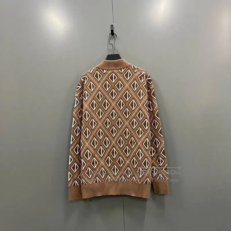 Dior Dior Coffee Wool Men's Sweater in XL . Size US XL / EU 56 / 4 - 2 Thumbnail