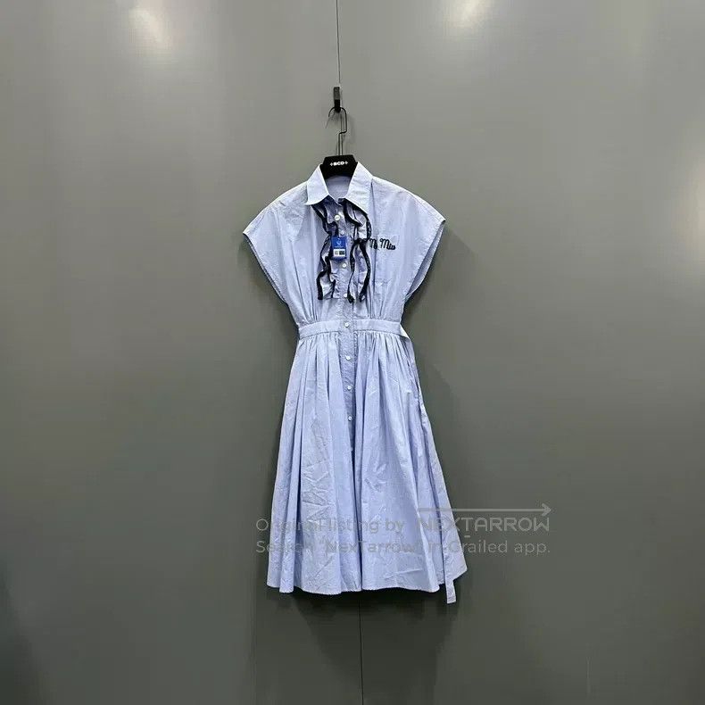 Miu Miu Miu Miu 36 Blue lace dress Size S / US 4 / IT 40 - 1 Thumbnail