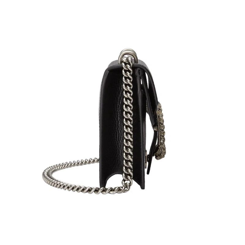 Gucci GUCCI Dionysus Mini Black Leather Shoulder Bag New Auth Size ONE SIZE - 3 Thumbnail