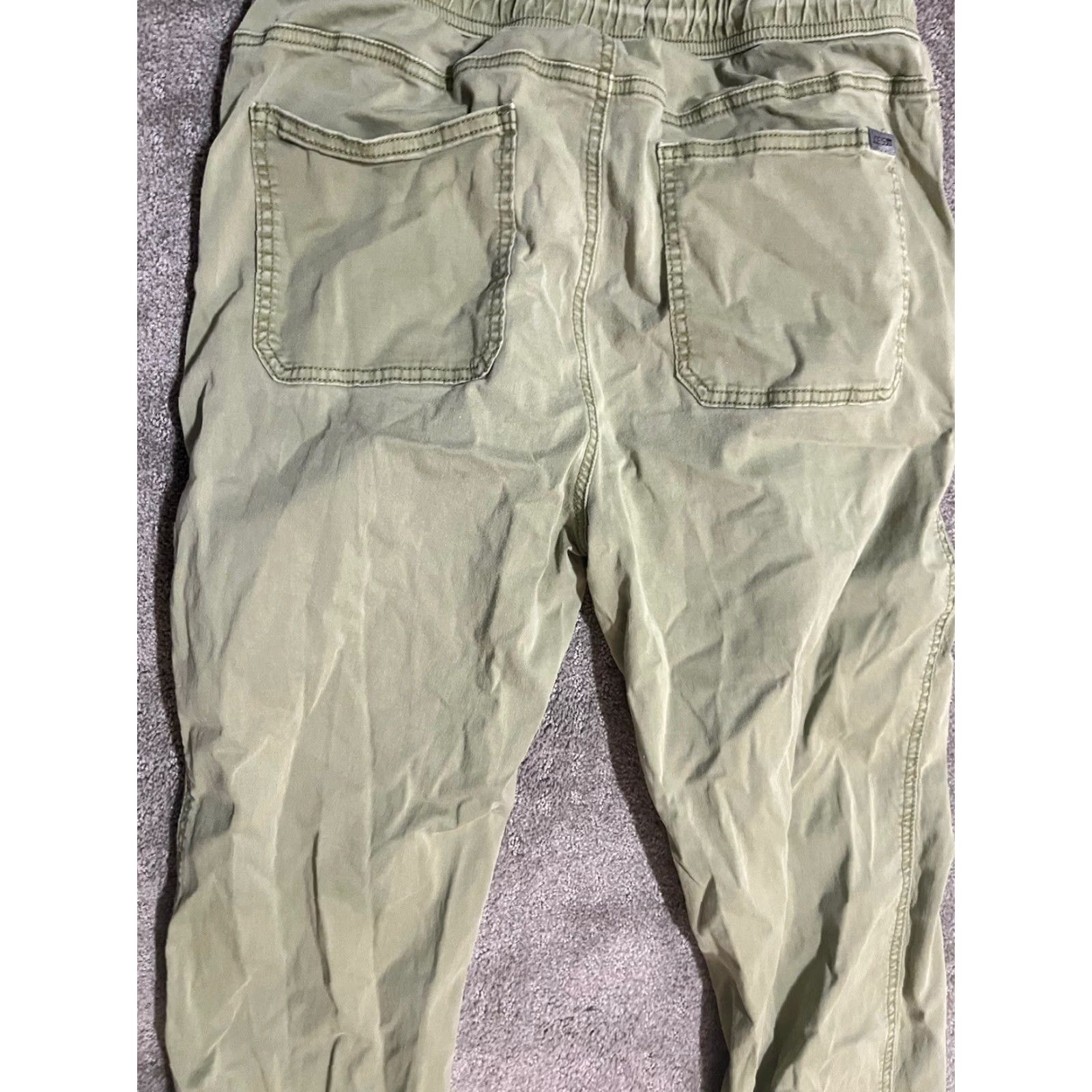Vintage Joe's Jeans Women's Jogger Pants Medium Green Drawstring Casual Tapered Size 32" / US 10 / IT 46 - 5 Thumbnail