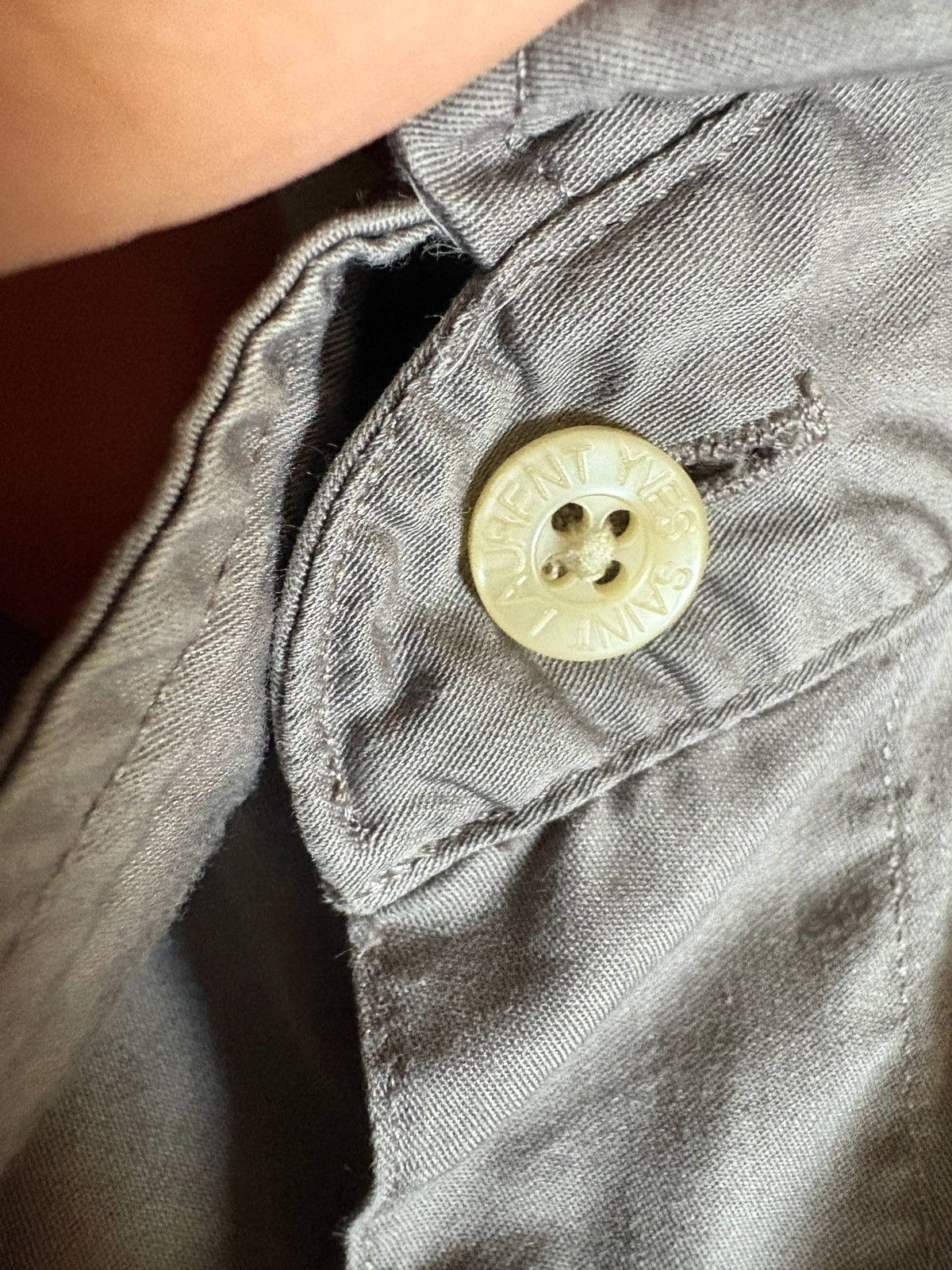 Yves Saint Laurent Yves Saint Laurent Shirt Button Up Grey Size US L / EU 52-54 / 3 - 5 Thumbnail