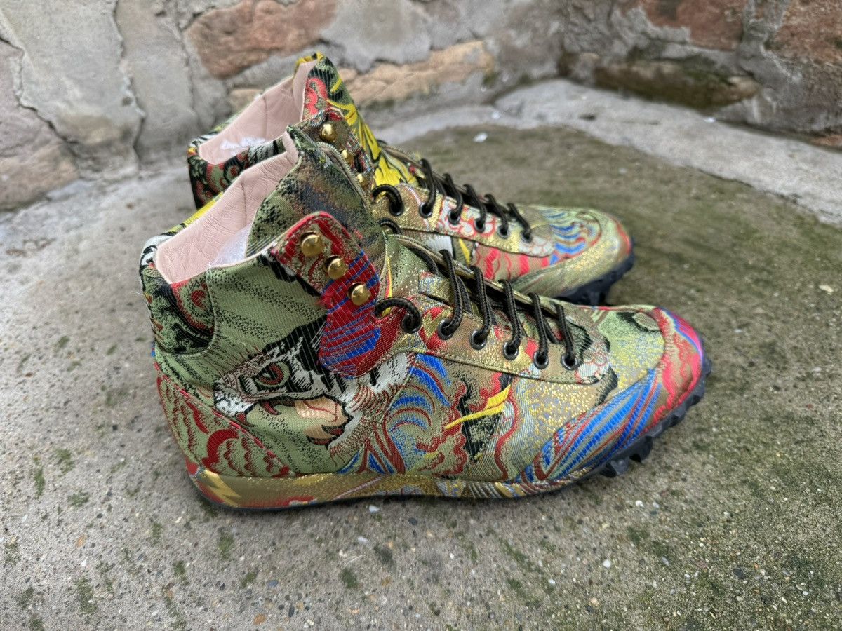 Gucci ✨Gucci✨Jacquard-Silk -Multicoloured Hightop Sneaker UK-7.5 Size US 8.5 / EU 41-42 - 3 Thumbnail