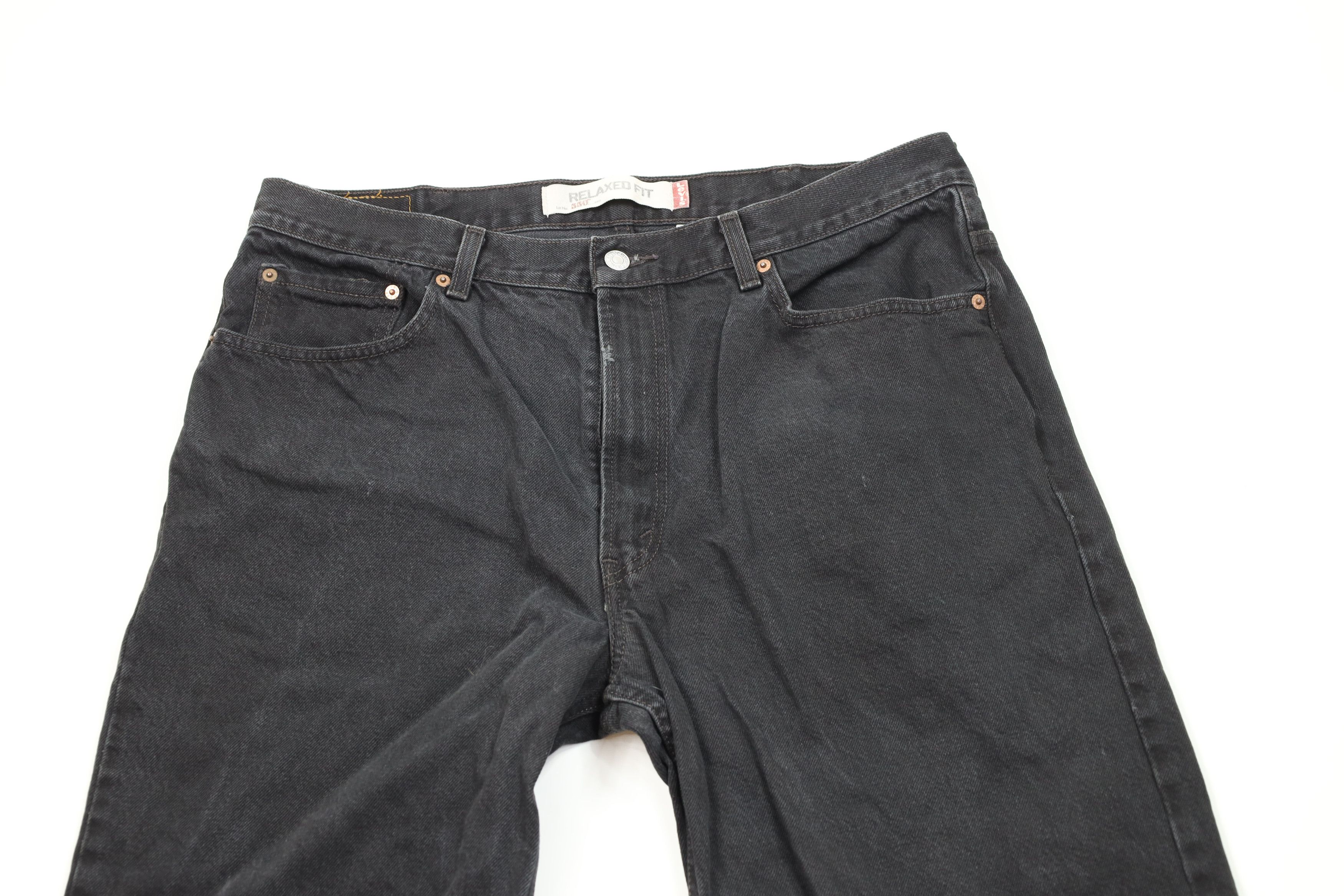 Levi's Vintage Y2K Levis 550 Relaxed Fit Denim Jeans Black Cotton Size US 38 / EU 54 - 2 Thumbnail