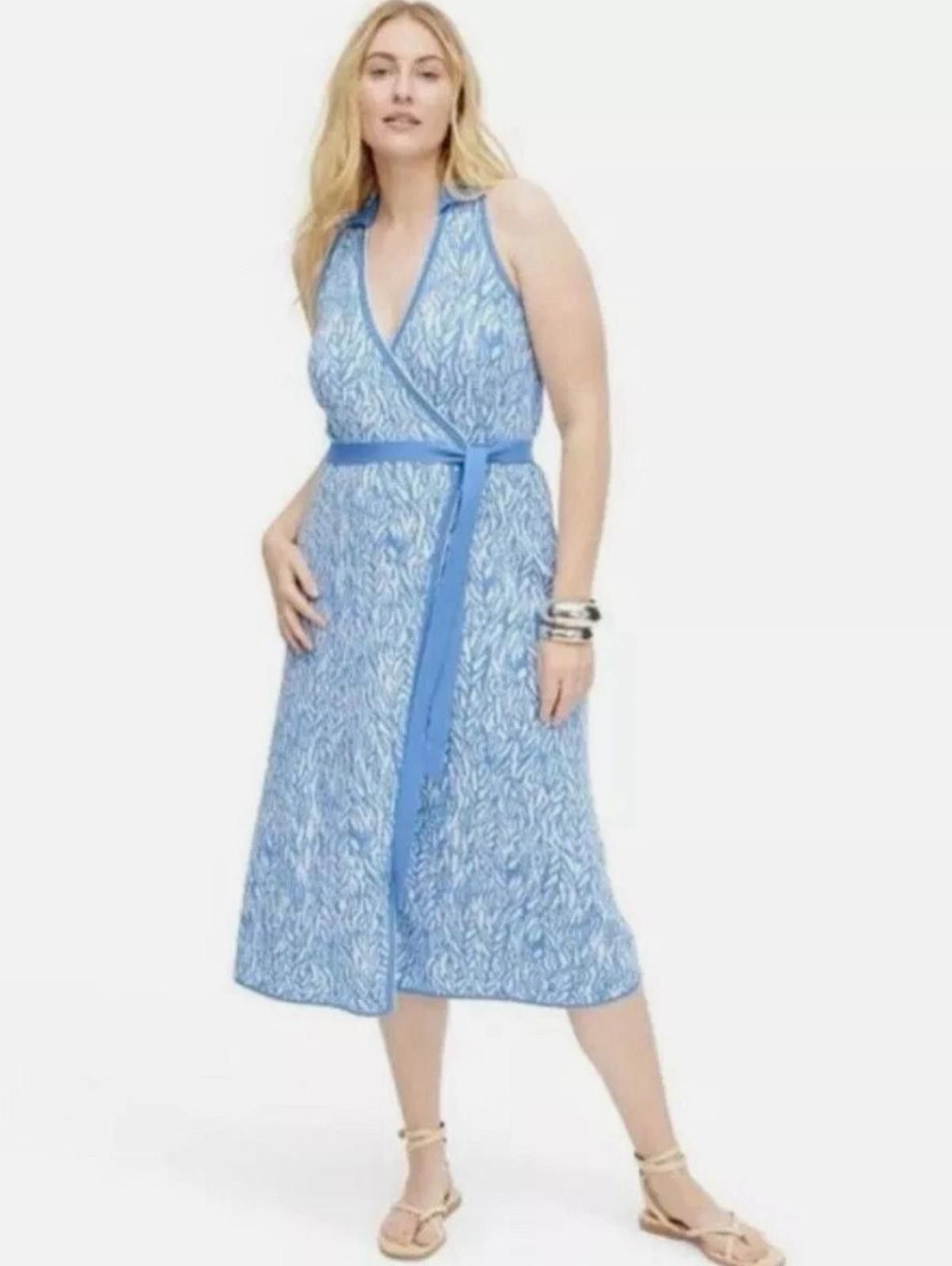 Diane von Furstenberg NWT DVF Amelia Halter wrap dress | Grailed