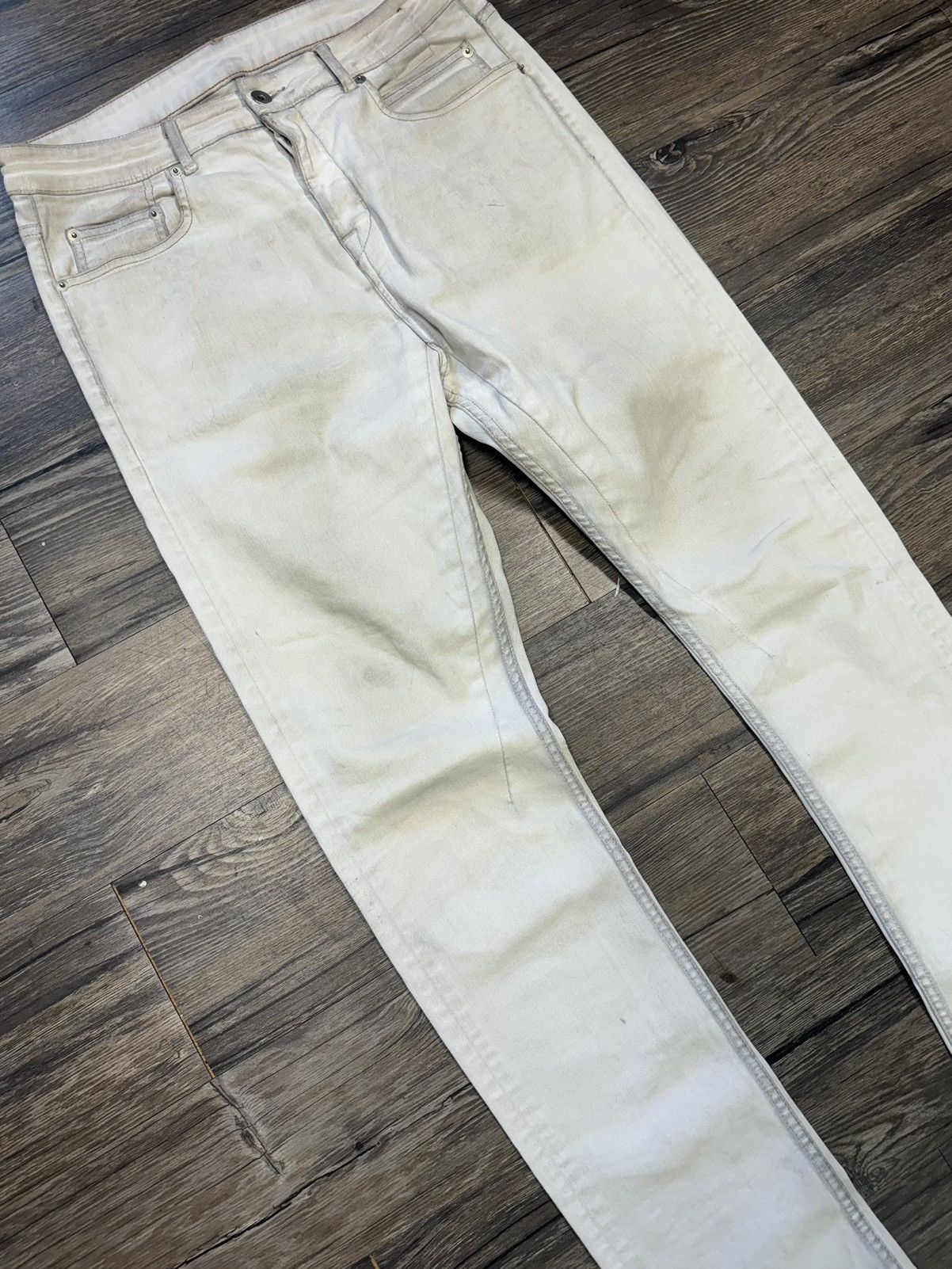 Rick Owens Drkshdw Rick Owens DRKSHDW Whites Denim Size US 31 - 2 Thumbnail