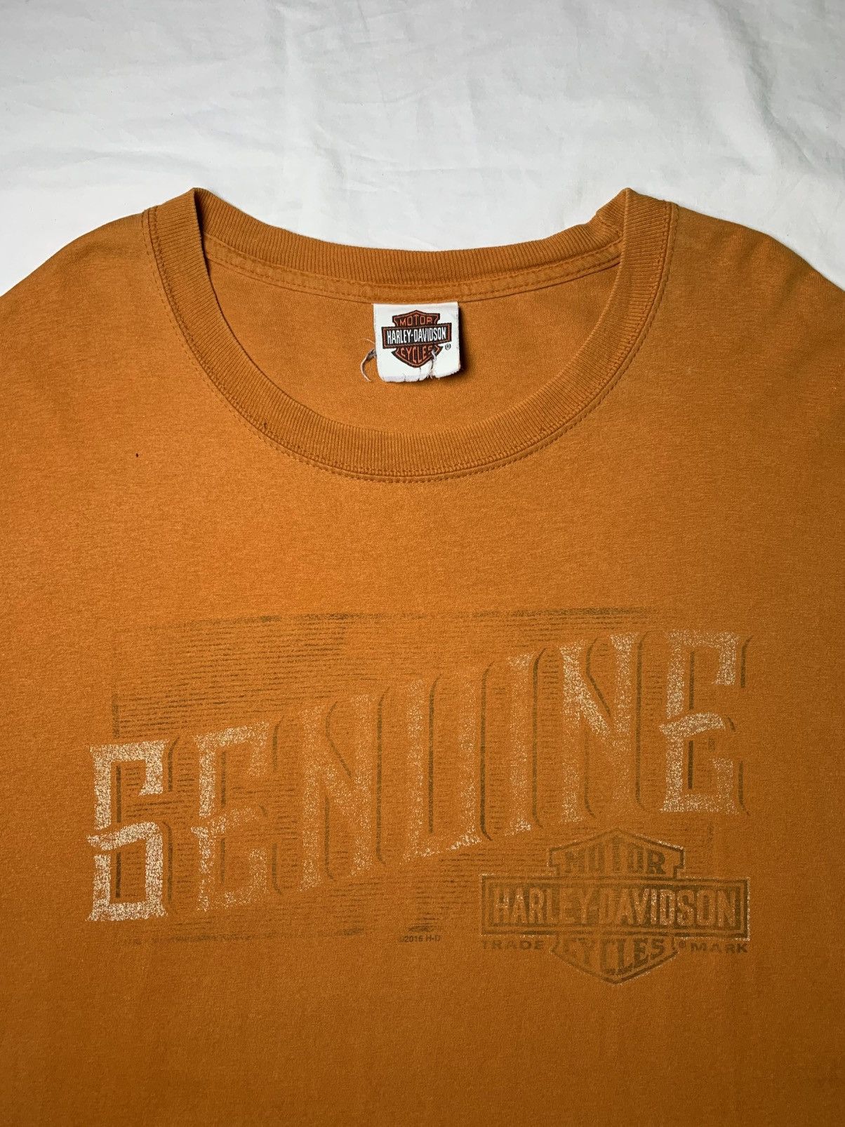 Harley Davidson Harley Davidson vintage orange tshirt Size US XL / EU 56 / 4 - 5 Thumbnail