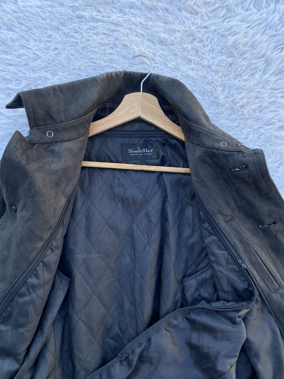 Tornado Mart Rare Vintage Tornado Mart Japanese Brand Suede Trench Coat Size M / US 6-8 / IT 42-44 - 6 Thumbnail