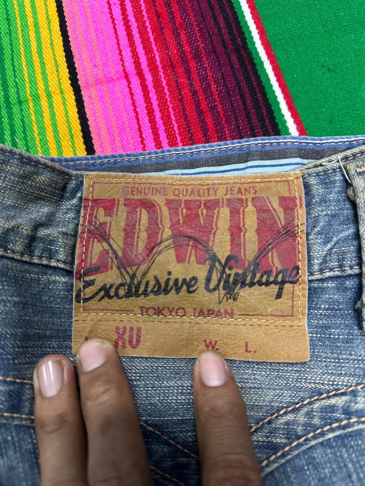 Kapital 💥Japanese Brand💥 Edwin Waist Navajo Design 💥 Size US 32 / EU 48 - 3 Thumbnail