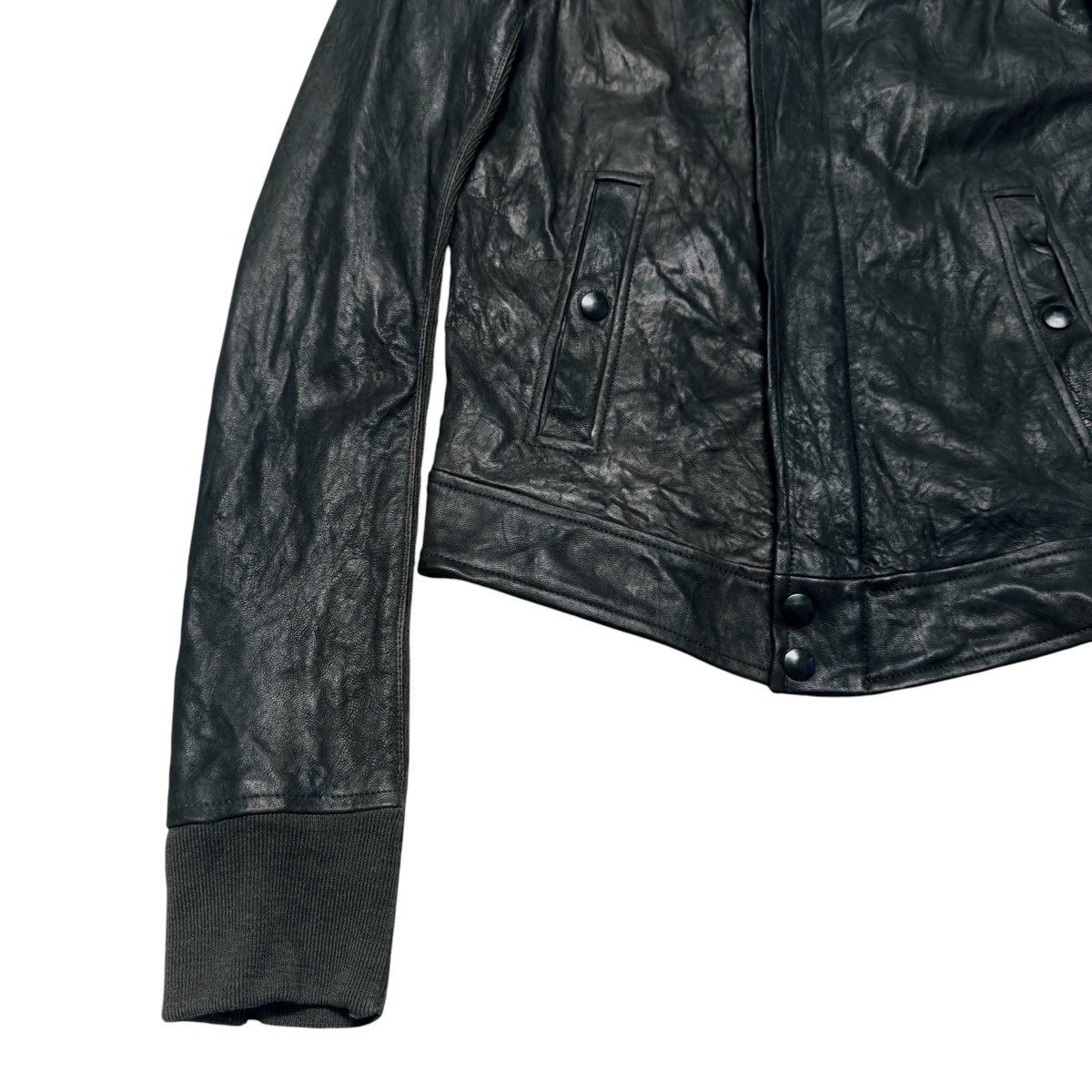 Rick Owens SAMPLE Campioni Rick Owens Bitter Hybrid Leather Jacket Size US S / EU 44-46 / 1 - 8 Thumbnail