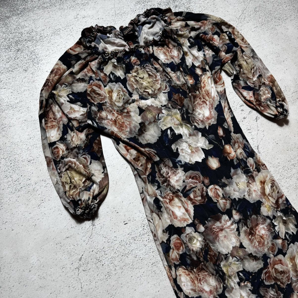 Jean Paul Gaultier 1990 archive jean paul gaultier dress with roses print Size S / US 4 / IT 40 - 2 Thumbnail