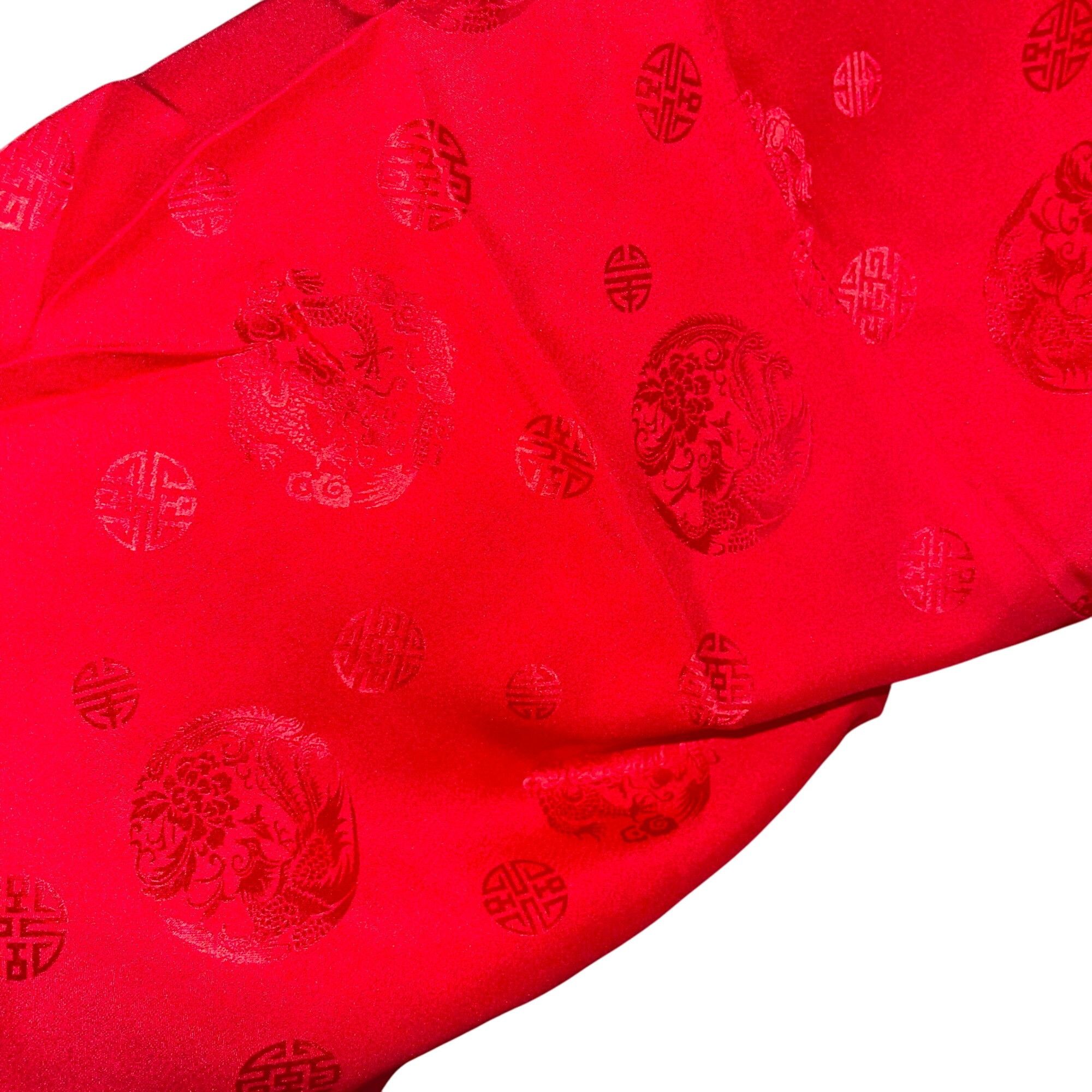 Vintage Vintage Womens Robe Size XL Red Belt V Neck Wrap Size ONE SIZE - 6 Thumbnail