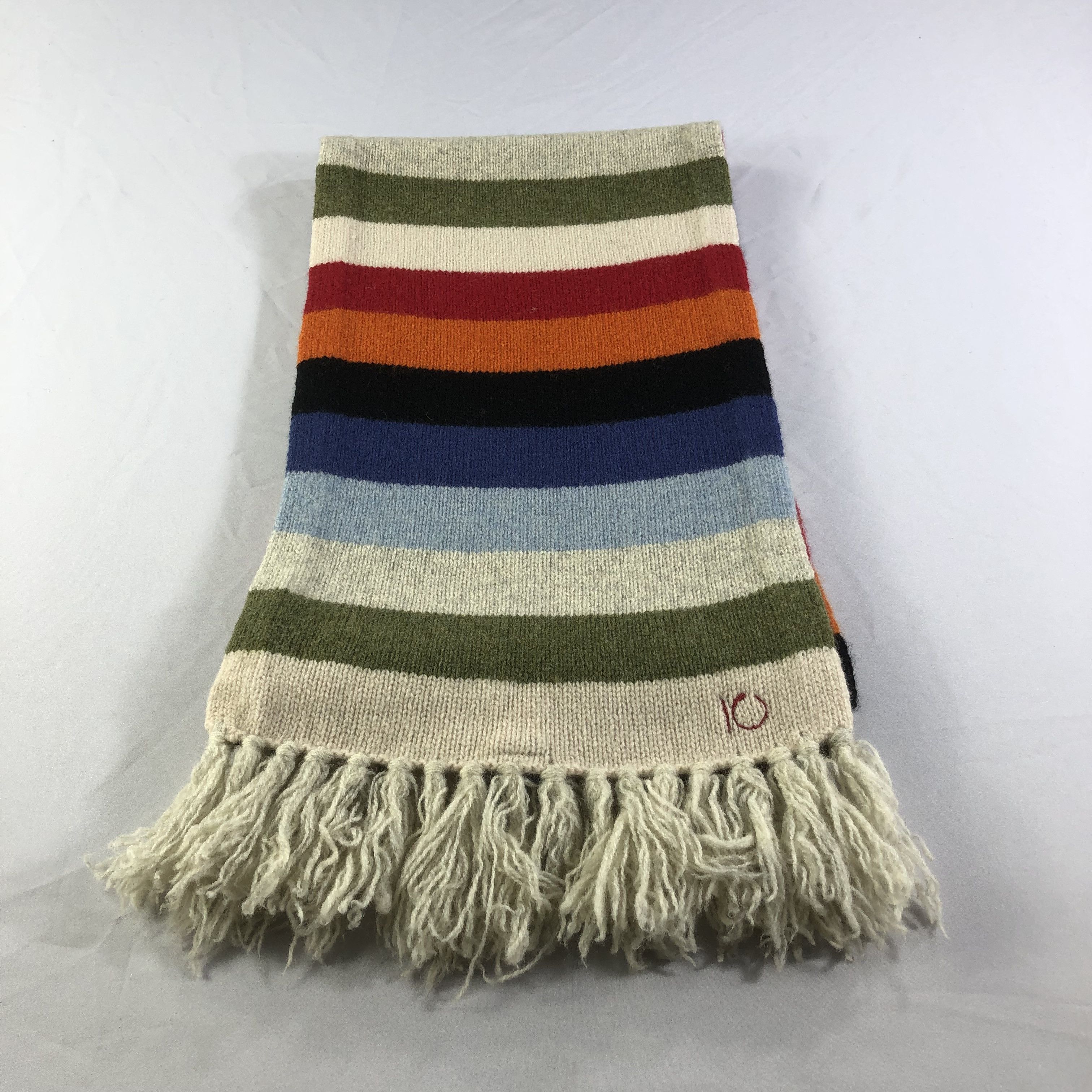 Gap GAP Multicolor Striped Wool Scarf Muffler V1548 Size ONE SIZE - 2 Thumbnail
