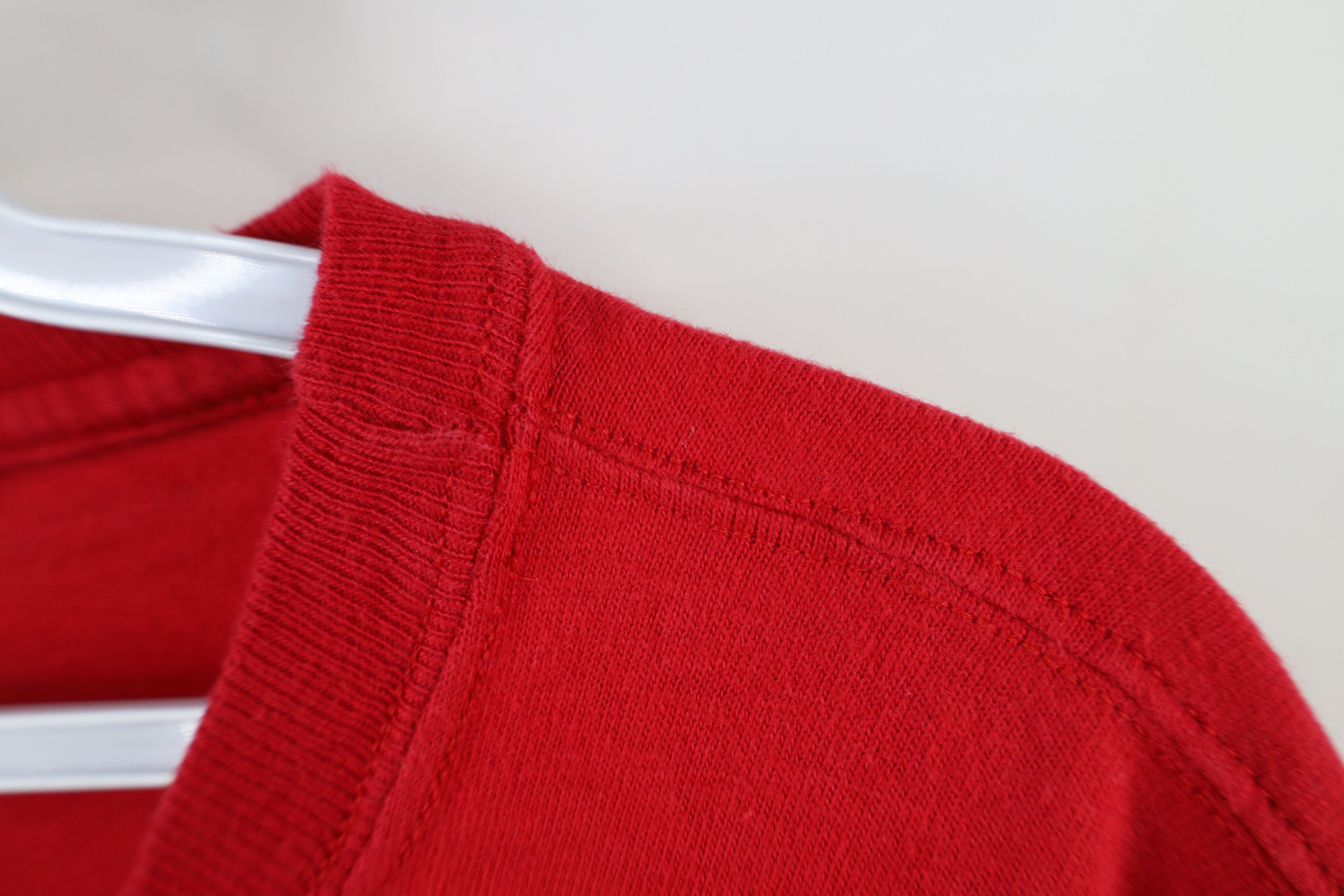 Champion × Vintage Vintage 90s Champion Jersey Short Sleeve T-Shirt Red Cotton Size US XL / EU 56 / 4 - 5 Thumbnail