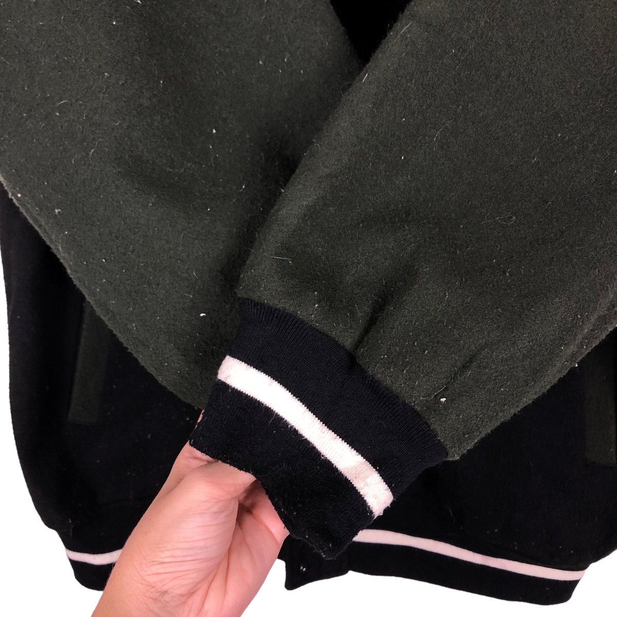 Japanese Brand 🔥90’s Vintage Varsity Jacket Rag Machine Big Logo Size US L / EU 52-54 / 3 - 12 Thumbnail