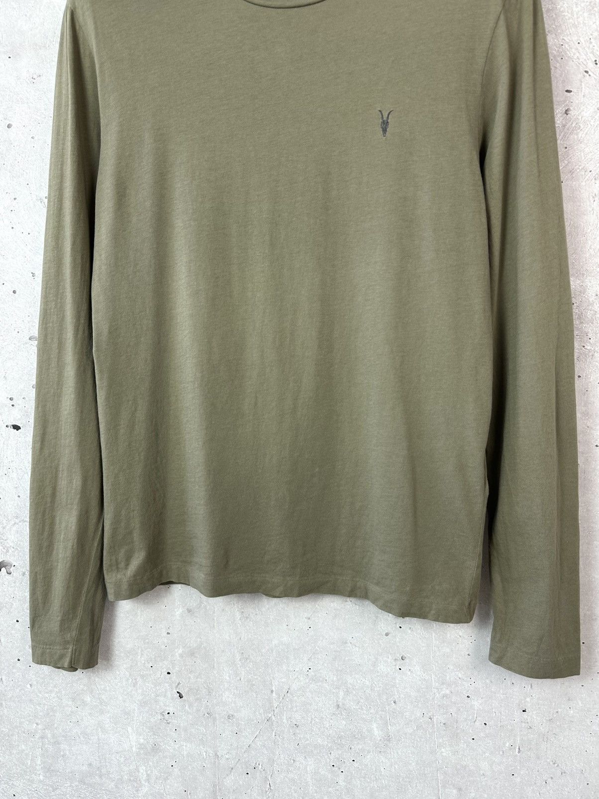 Allsaints Allsaints Tonic Khaki Crew Neck Cotton Long Sleeve Size US S / EU 44-46 / 1 - 3 Thumbnail