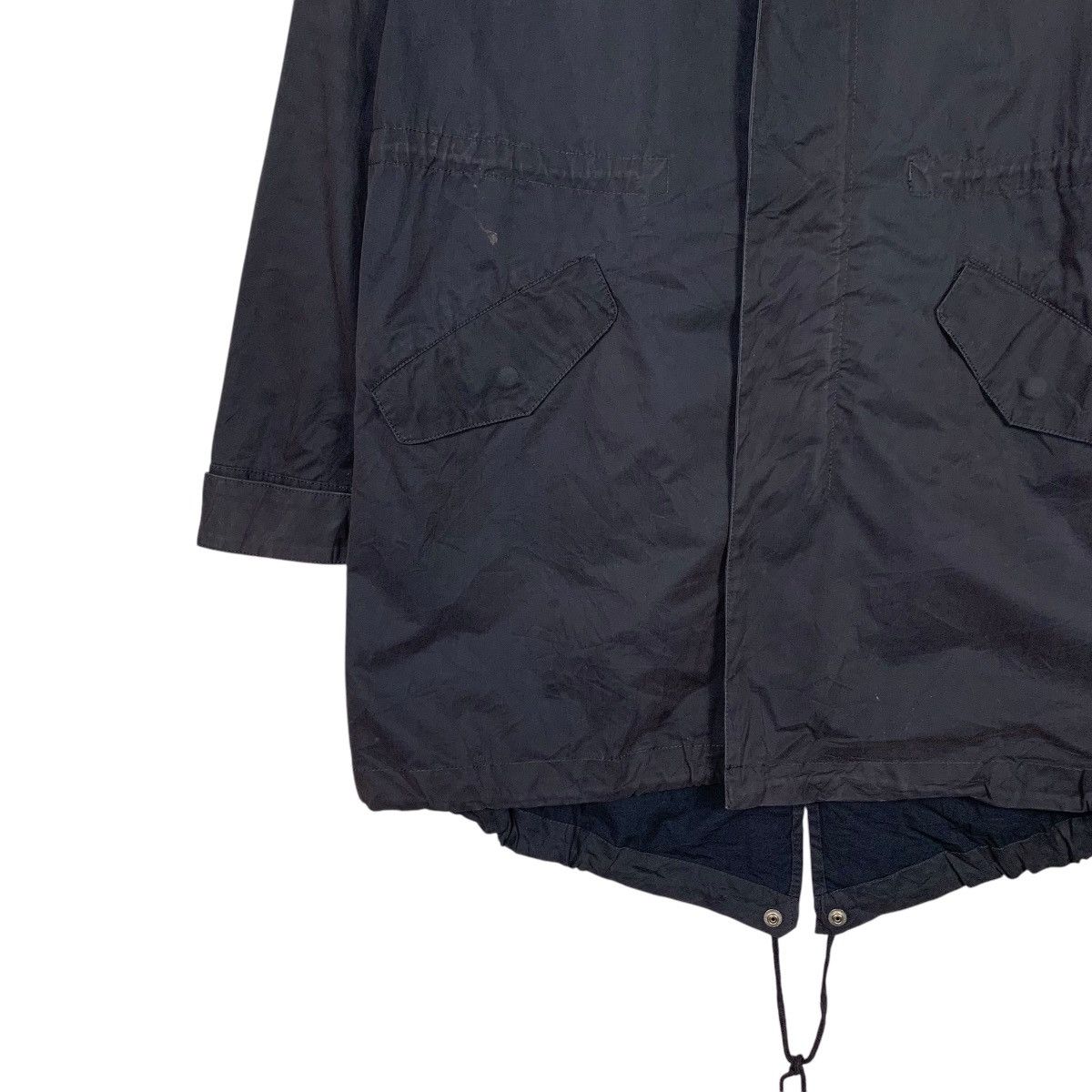 Japanese Brand SLY LANG Navy Blue Fishtail Parka Jacket #2299-C102 Size US S / EU 44-46 / 1 - 3 Thumbnail